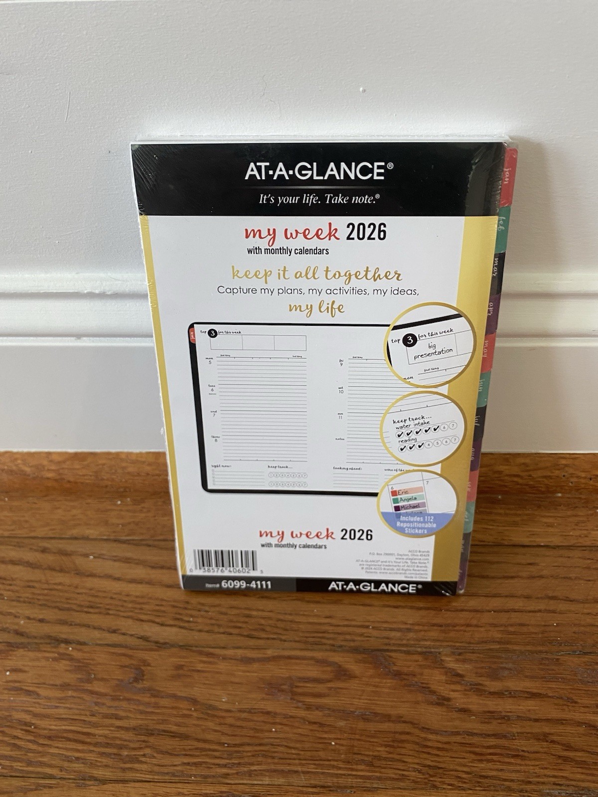 2026 Weekly Planner Refill AT-A-GLANCE Size 4 New Year 2 Page My Life Colorful