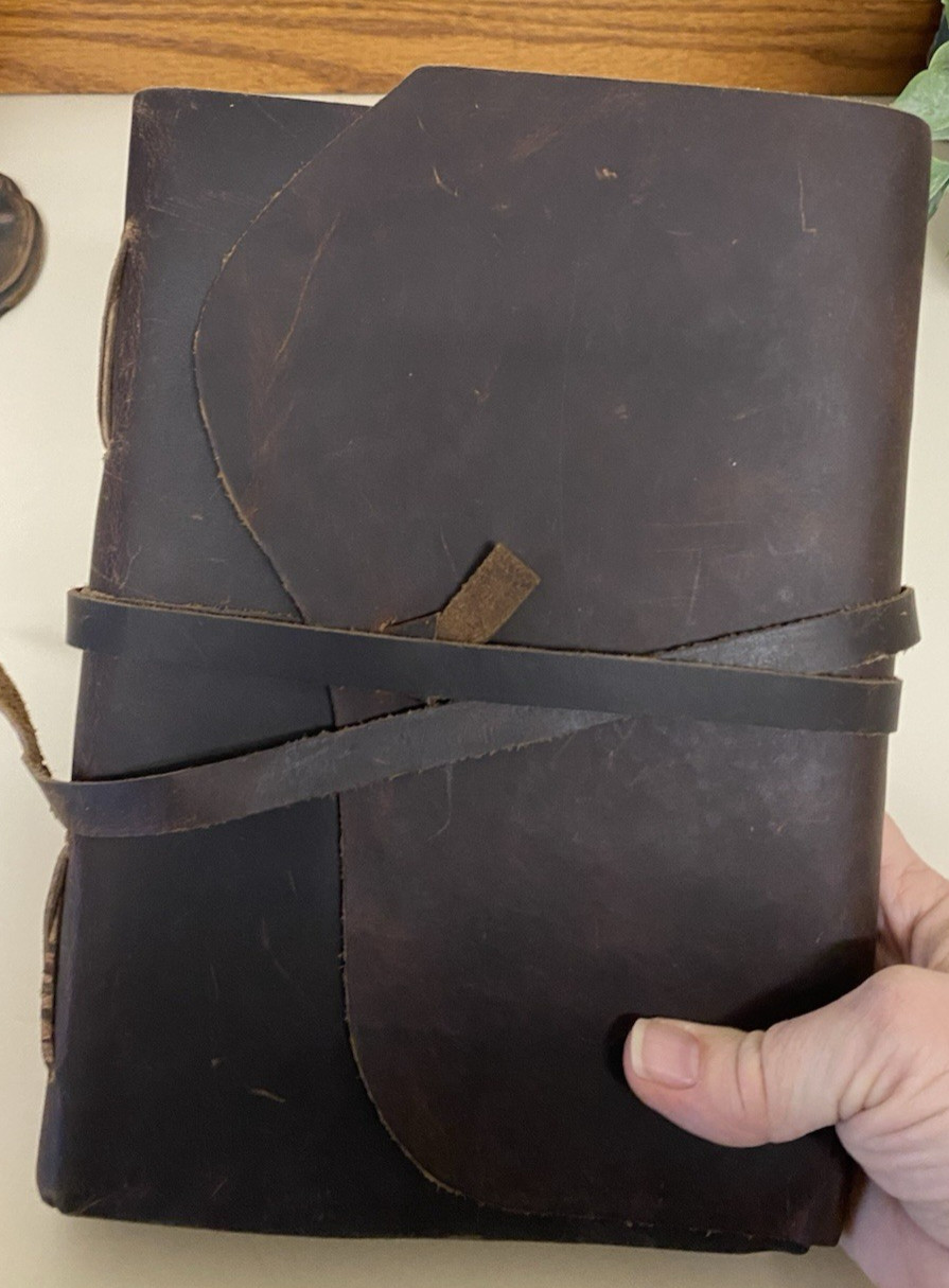 Modest Goods Leather Journal Deckle Edge Paper 200 Pages Distressed 9″x6.5″