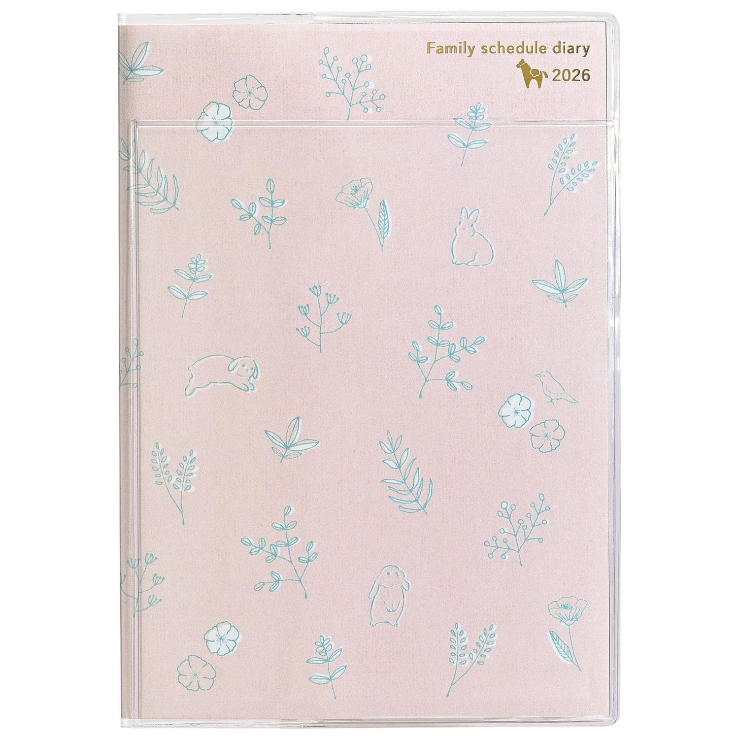 Kutsuwa Family Planner 2026 B6 Natural Pink 138SHB