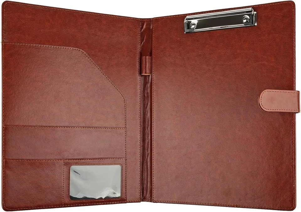Professional Padfolio with Clipboard, Faux Leather Portfolio Folder Binder, Lega