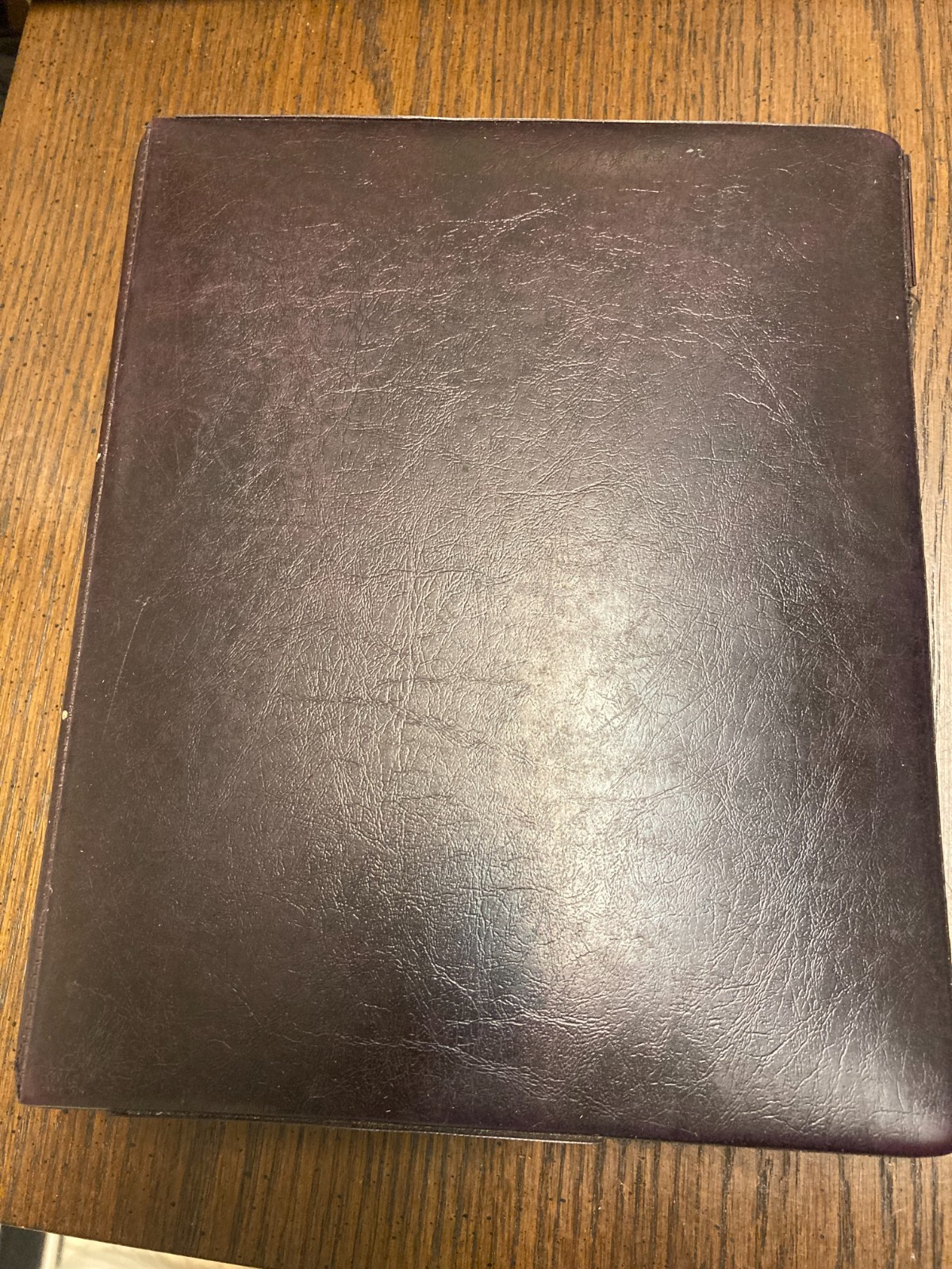 Vintage Franklin Quest Burgundy Faux Leather Planner 7-Ring Binder
