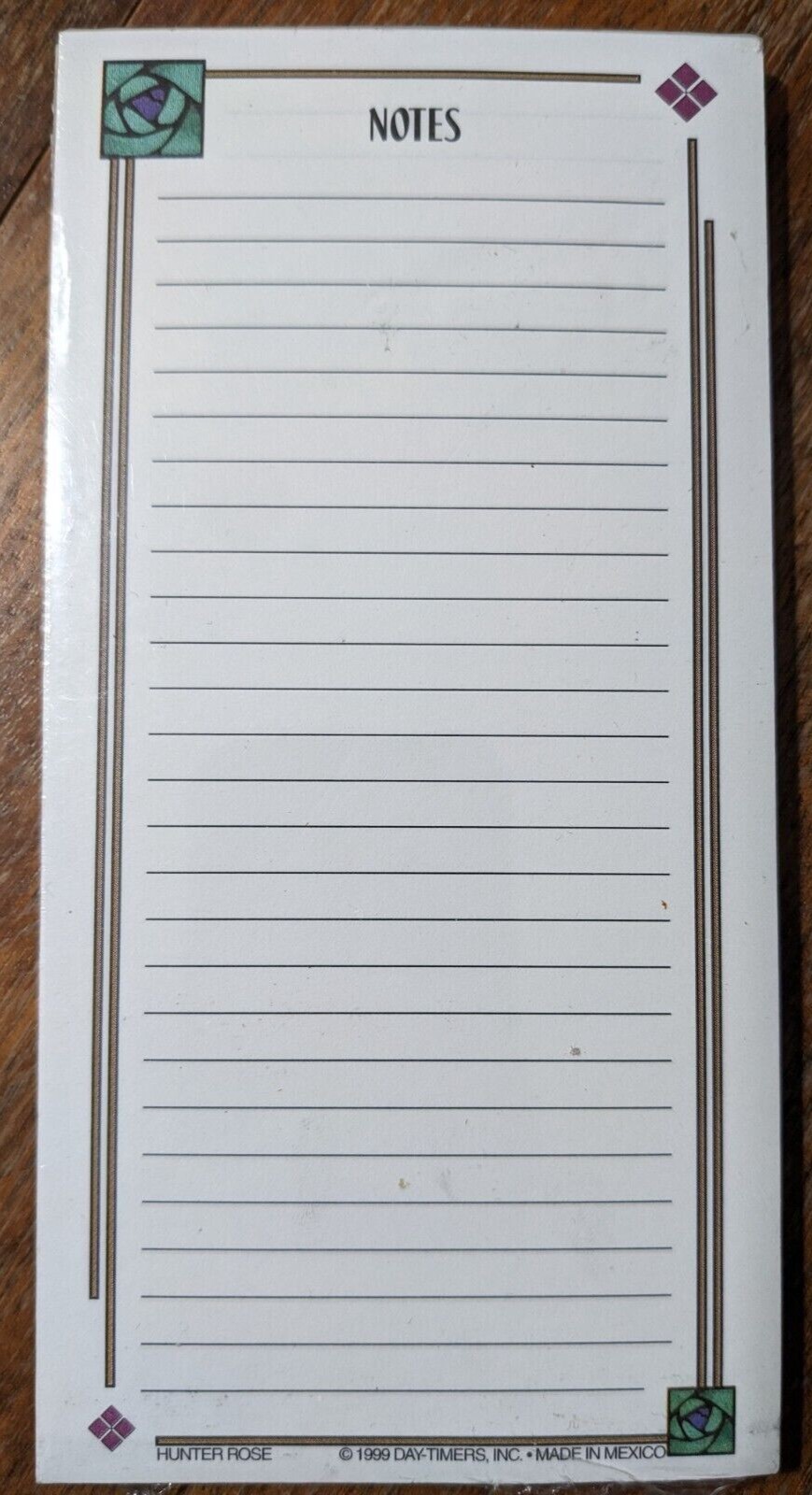 Vintage 1998 ACCO Day-Timer Pocket Sized Designer Note Pads 3×6 2 Pads 24 Sheets