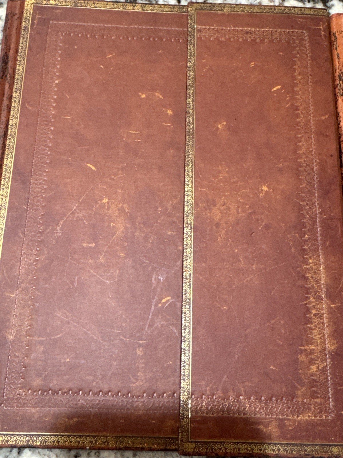 Paperblanks Hartley & Marks 2 Leather Journal Notebook Hand-Tooled Wrap VTG