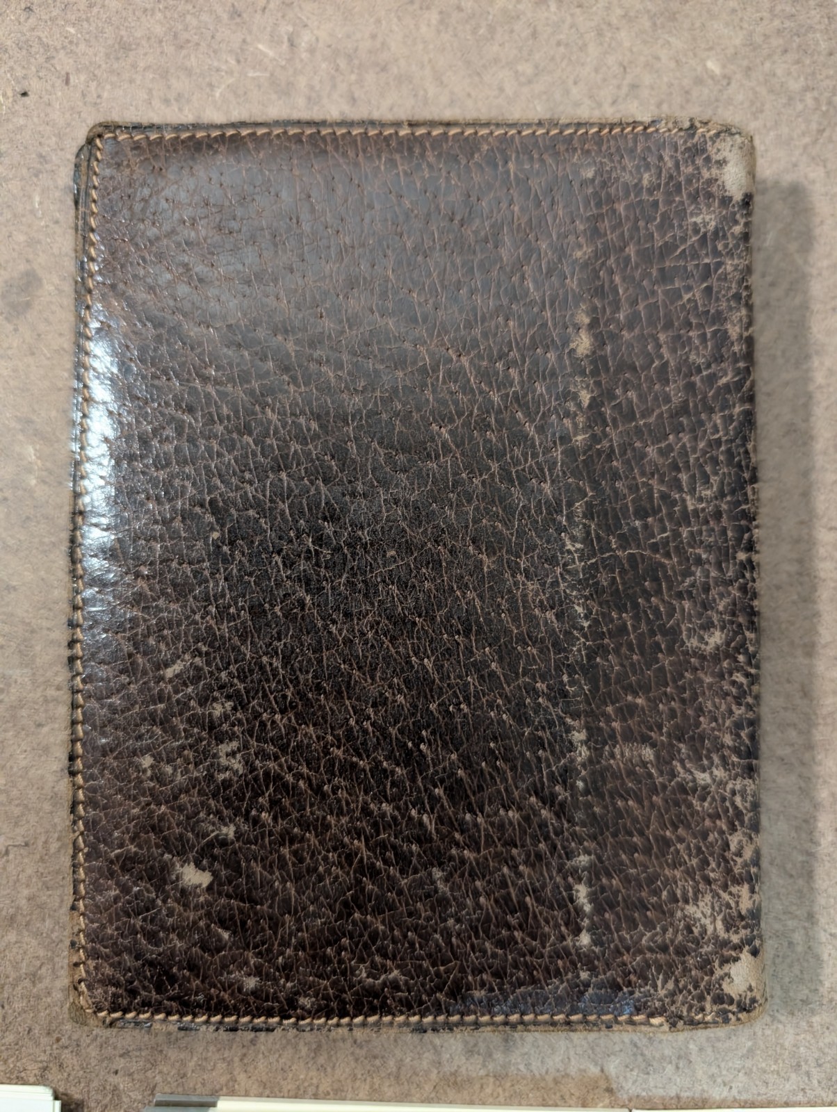 Vintage Gucci Leather Mini Agenda Made In Italy Brown w/ New Inserts Card Holder