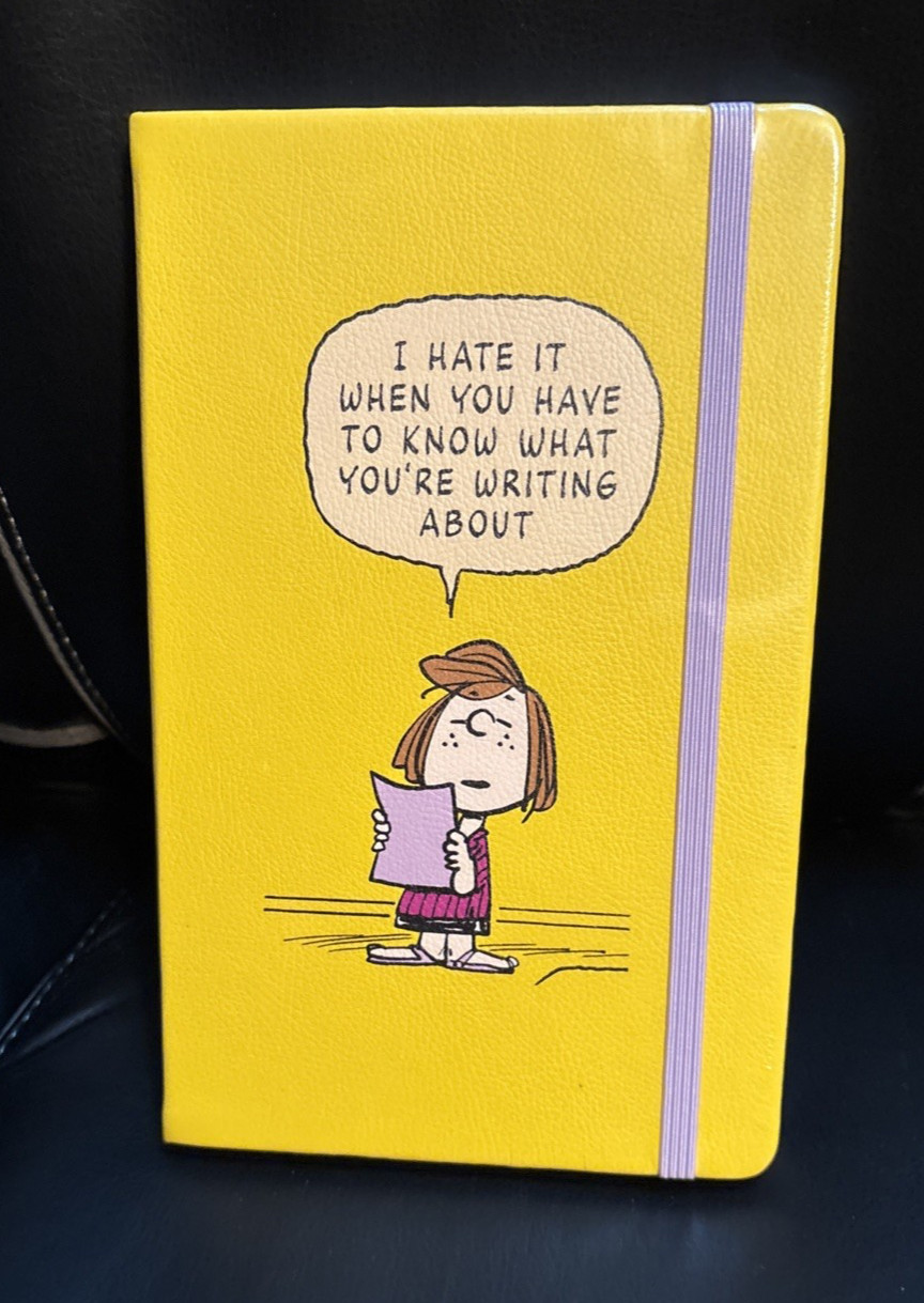 New! MOLESKINE Peanuts PEPPERMINT PATTY Ruled YellowHardcover Notebook ,176 Pgs