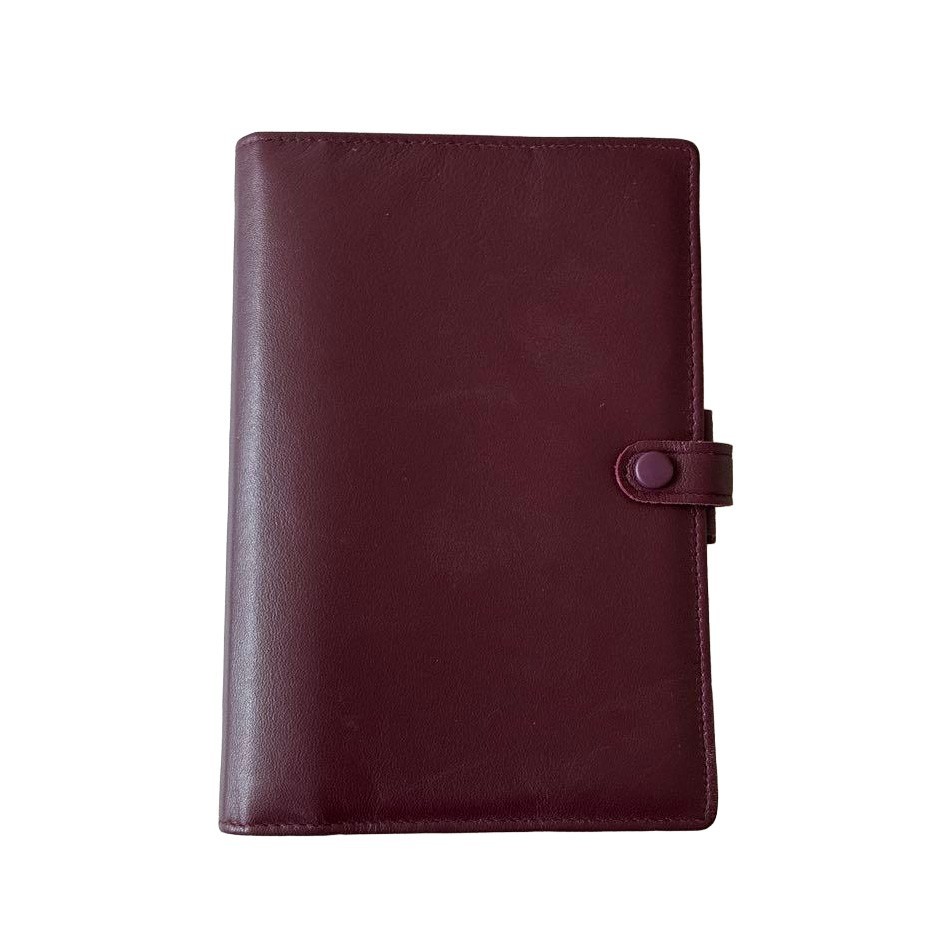 Filofax Vintage Leather Agenda Organizer Planner Cover 185×135mm Unused