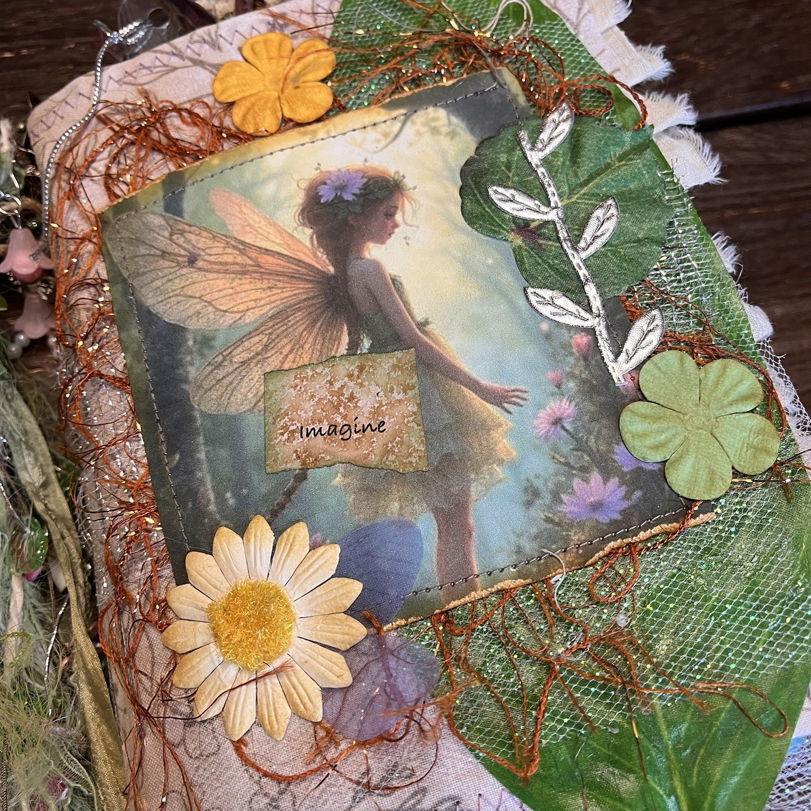 Fairy Junk Journal Grungy Floral Woodland Forest Boho Softcover 3 Signatures