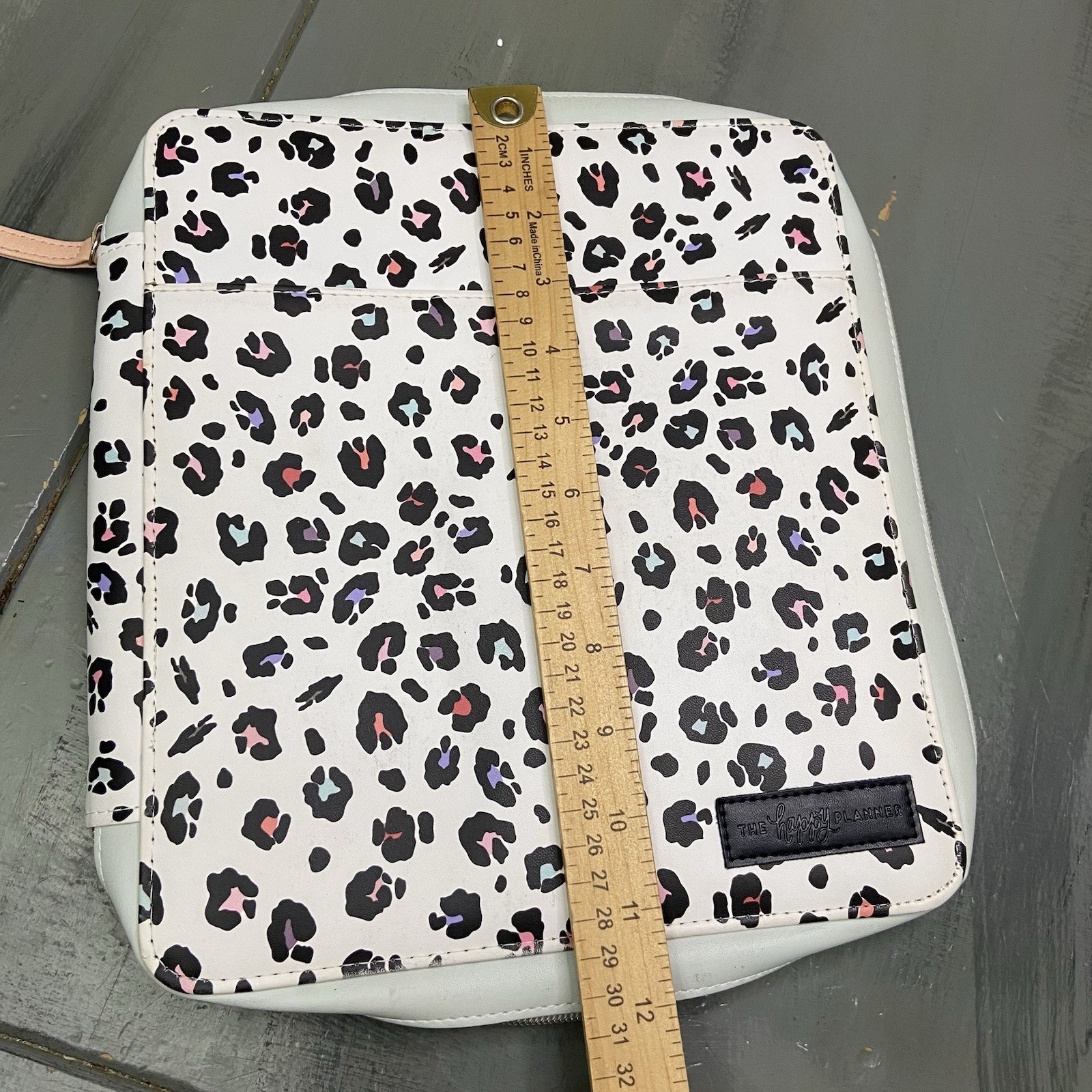 The Happy Planner Colorful Leopard Classic Zip Folio Planner Cover