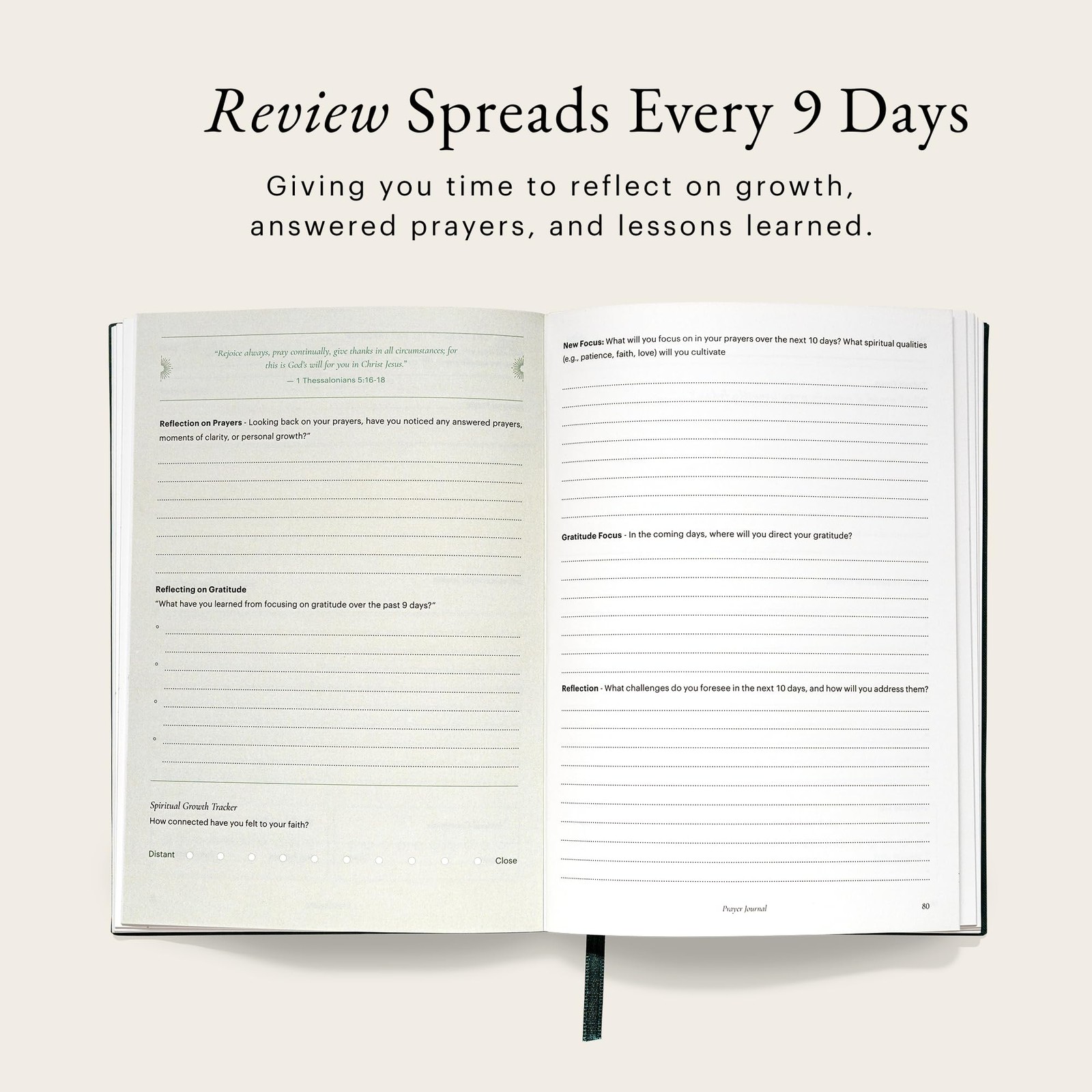 Prayer Journal for Women & Men: Guided Christian with Burnt Orange