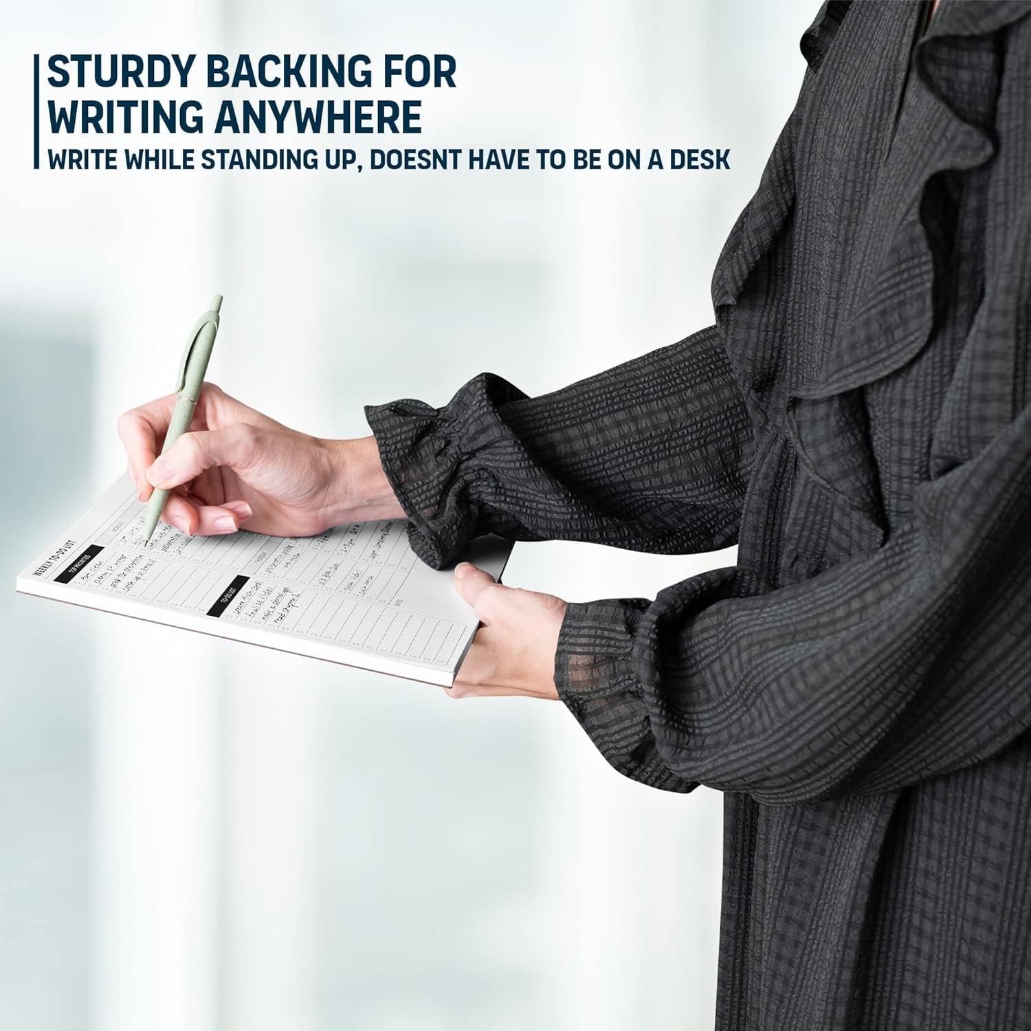 Weekly Planner Pad: To Do List Desk Notepad with Multiple Sections – 8.5×11″ 52