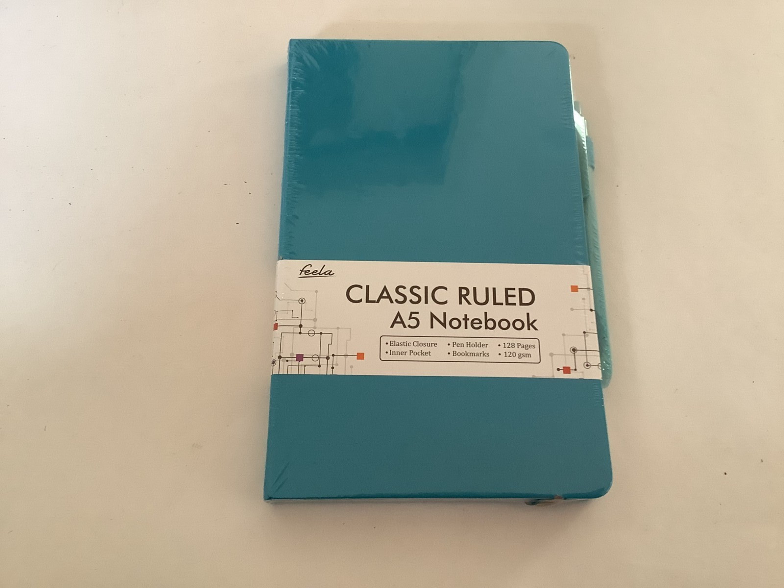 Noteooks Classic A5 Ruled w/Pen Journal, Diary, etc – 8 Colors available