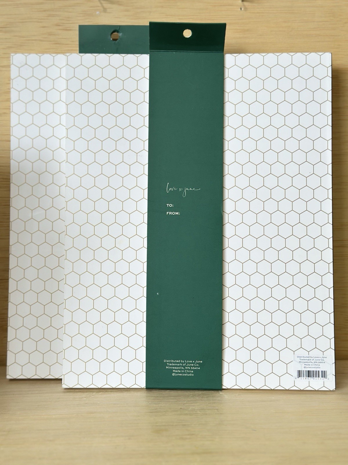Lot 2-LOVE X JUNE Mosaic Notebook Journal with Colorful Sticker Sheets