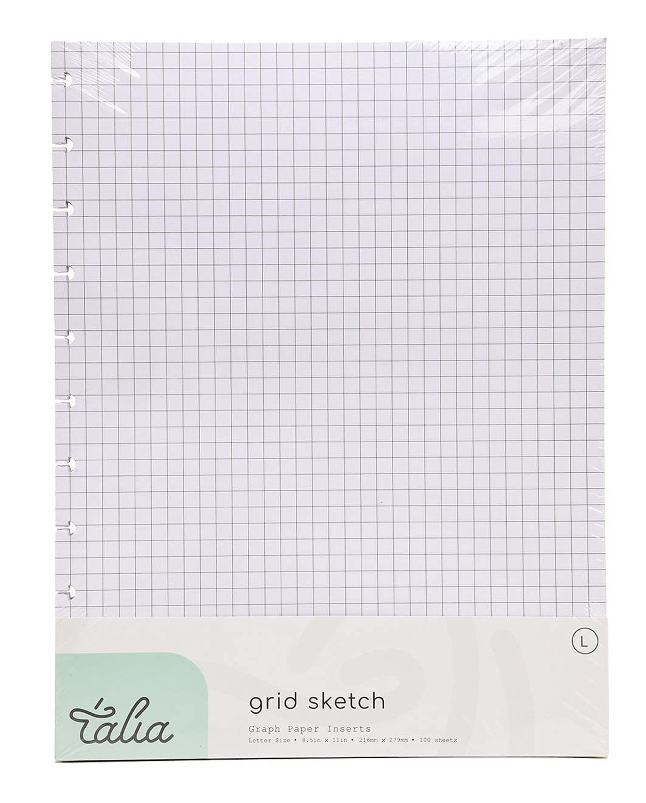 Talia Discbound Notebook Refills (Letter (8.5in x 11in), Grid Pages)