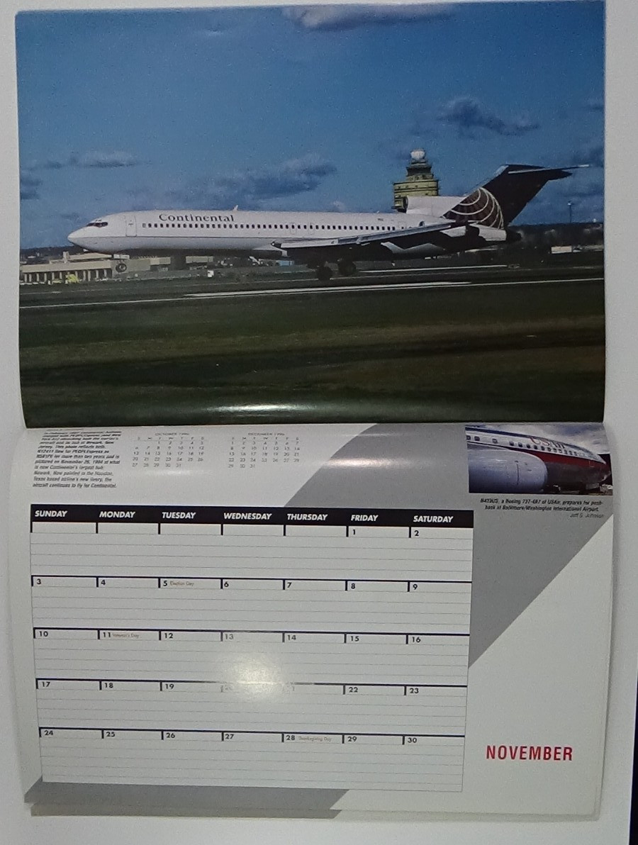 Airliners 1996 Calendar & Art Prints Unused #E-100