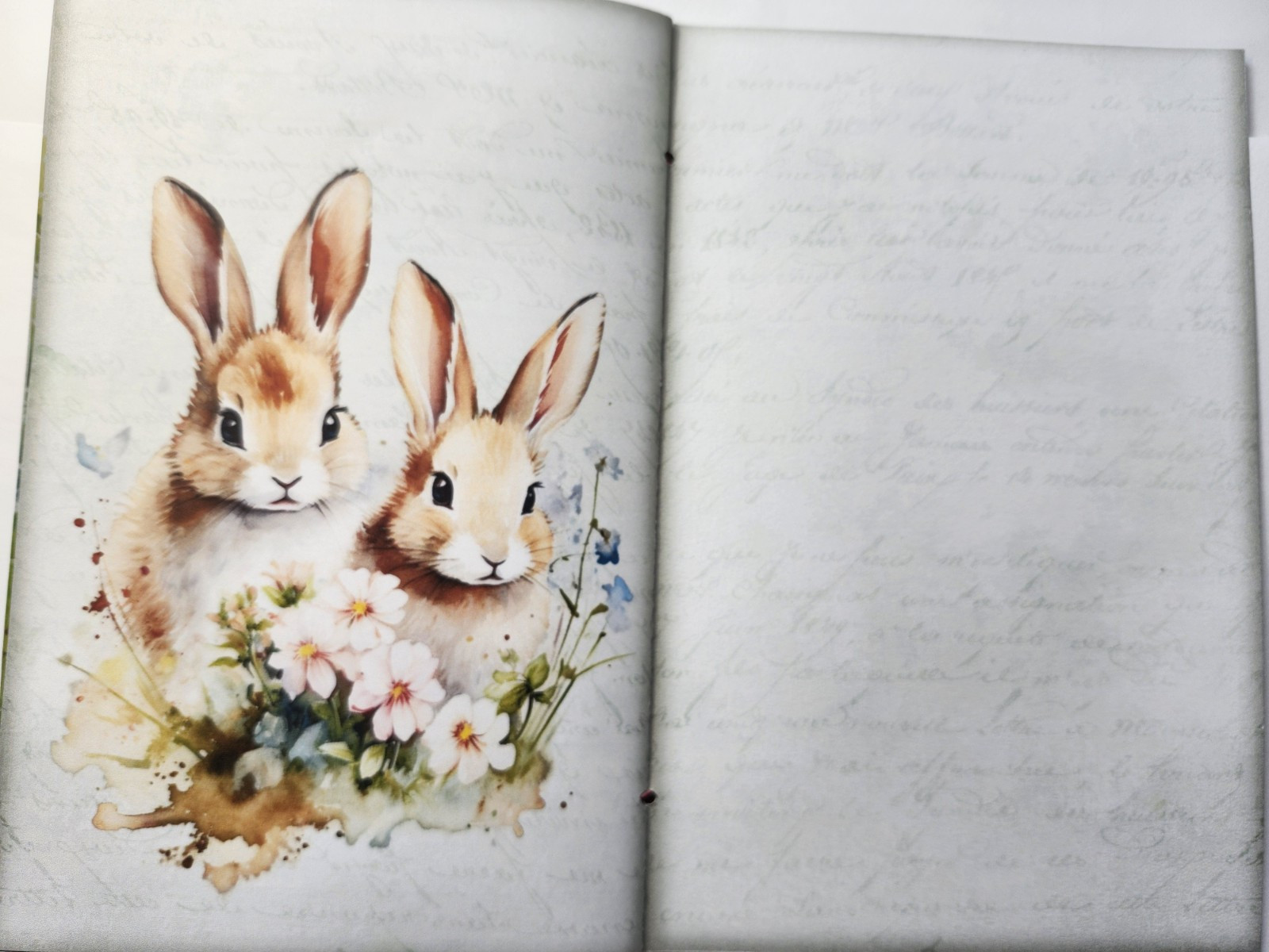 Junk Journal Blank Booklet “EASTER BLESSINGS” HANDMADE Easter Spring 5.5″x8.5