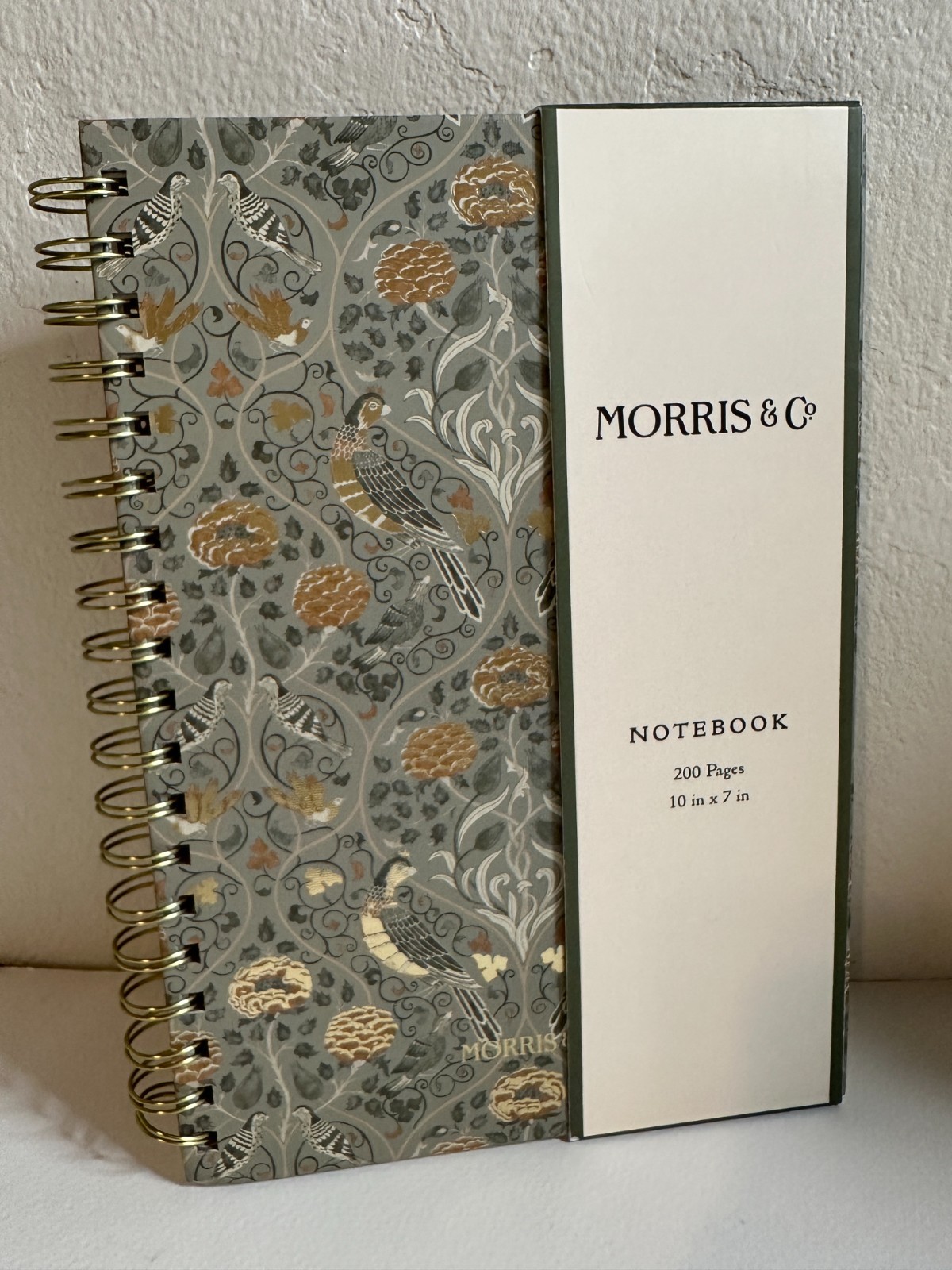 William Morris & Co. | Spiral Notebook | 200 Pages | 10″ x 17″