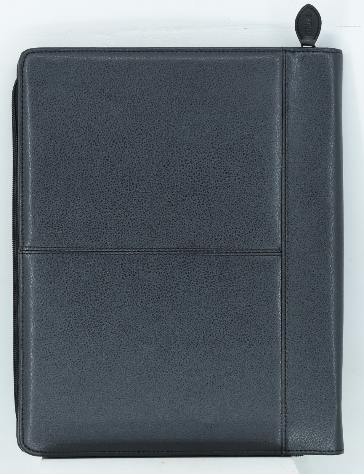 Strong Leather Company Padfolio Orange County SWAT Black Leather New