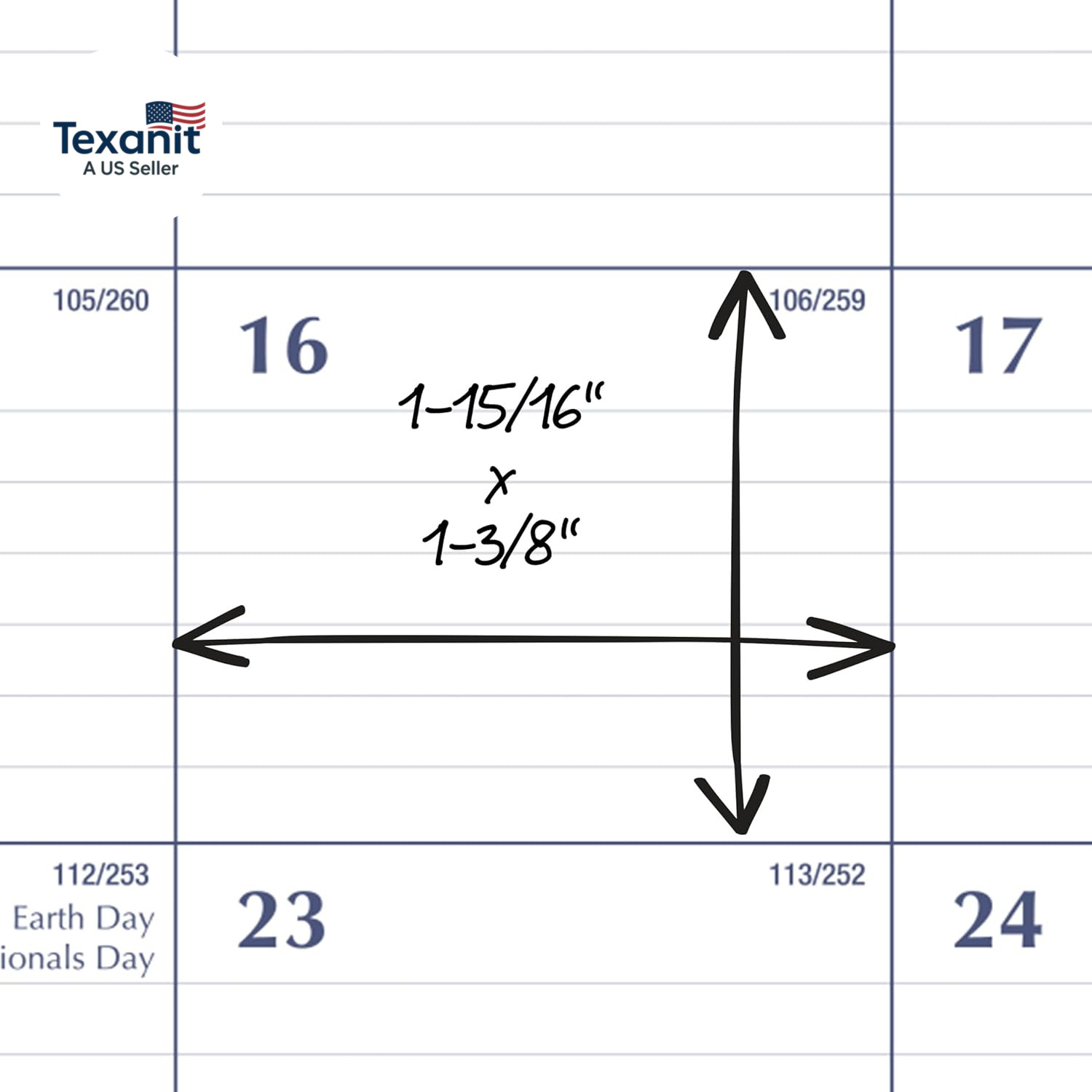Desk Calendar 2026-2027 Planning Pad, Academic 15-Month April-June, Monthly, 21.