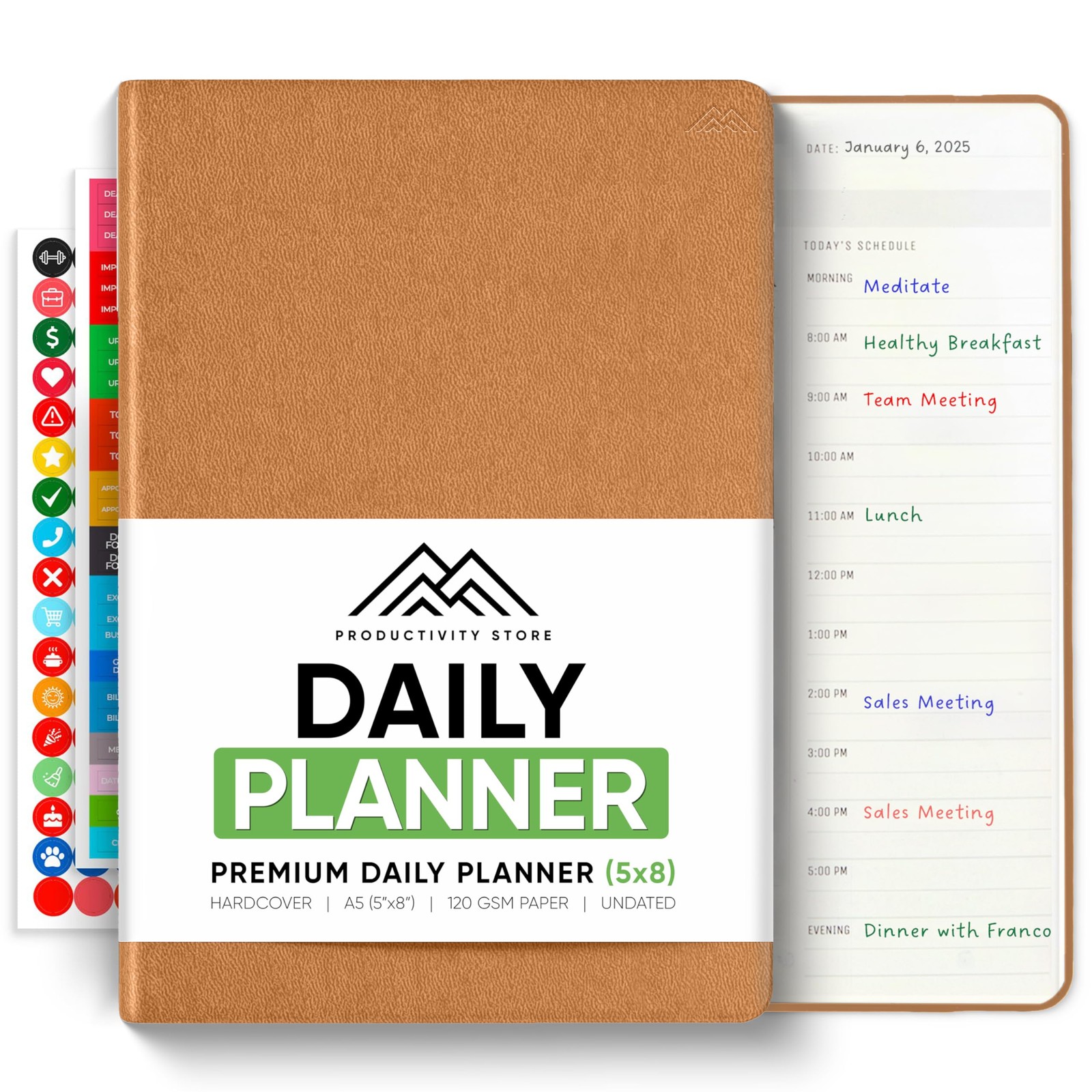 Daily Planner 2026 (5″ x 8″) – The Ultimate Daily Workflow Planner with Hourl…