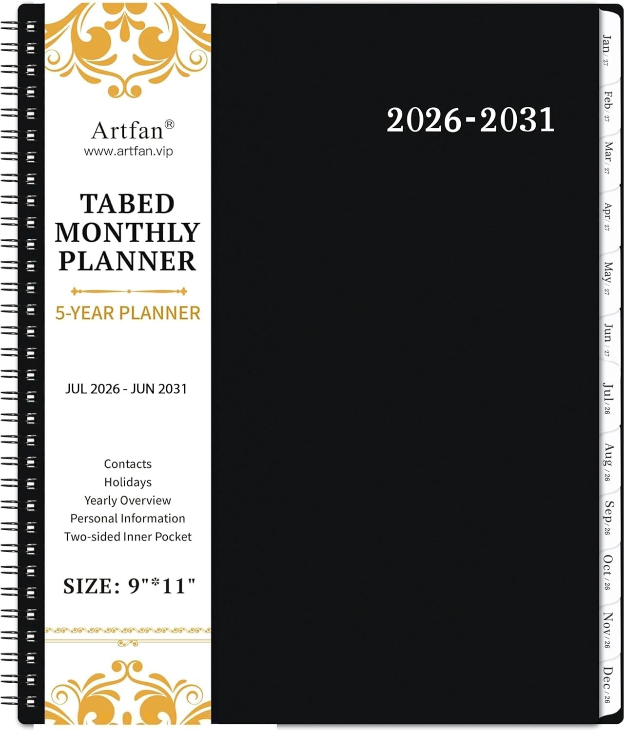 2026-2031 Monthly Planner/Calendar – 5 Monthly Planner, Jul. 2026 – Jun. 203…