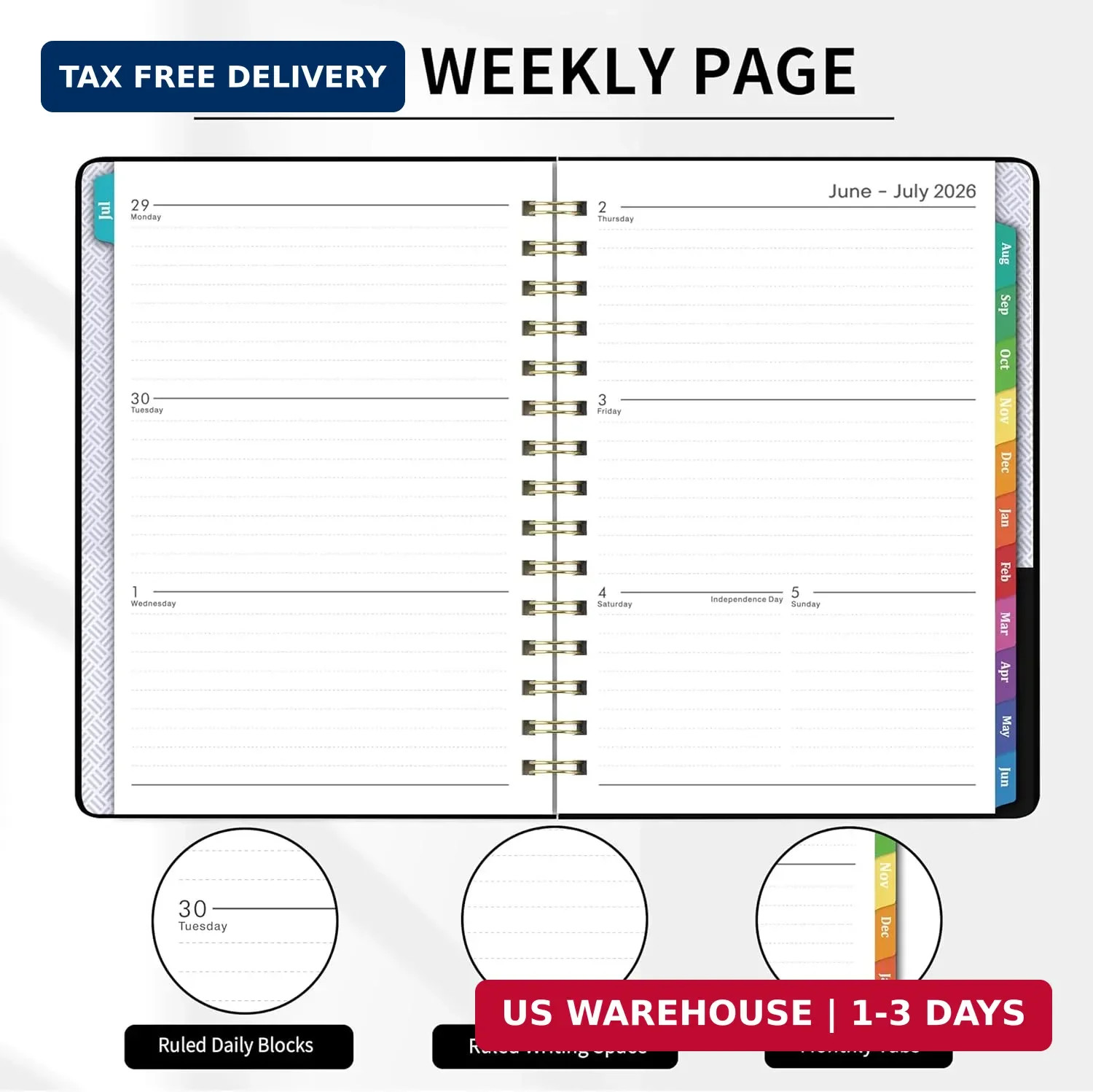 Planner 2026-2027 – Planner 2026-2027 Weekly and Monthly from Jul. 2026 – Jun. 2