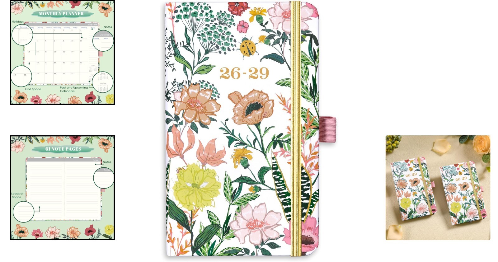 2026-2029 Pocket Calendar Planner Compact Long Term 3 Schedule