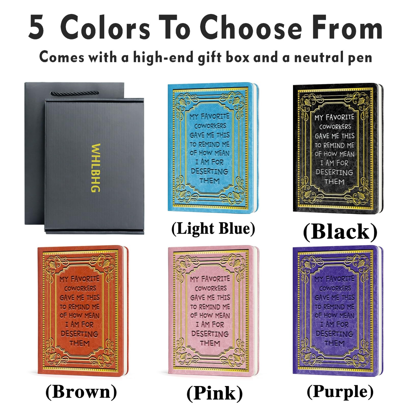 Coworker Gift Funny Notebooks for Work My Favorite MY FAVORITE-Black