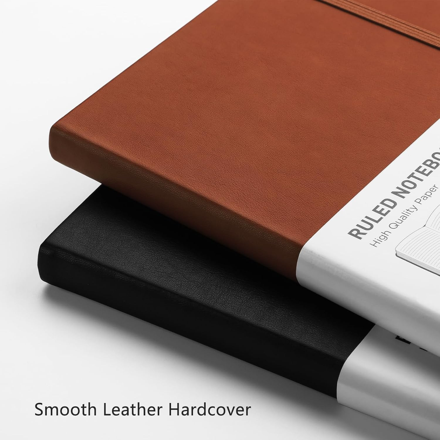 Lined Journal Notebook, 2-Pack, 192 Numbered Pages per Pack, A5 Medium Size (5.7