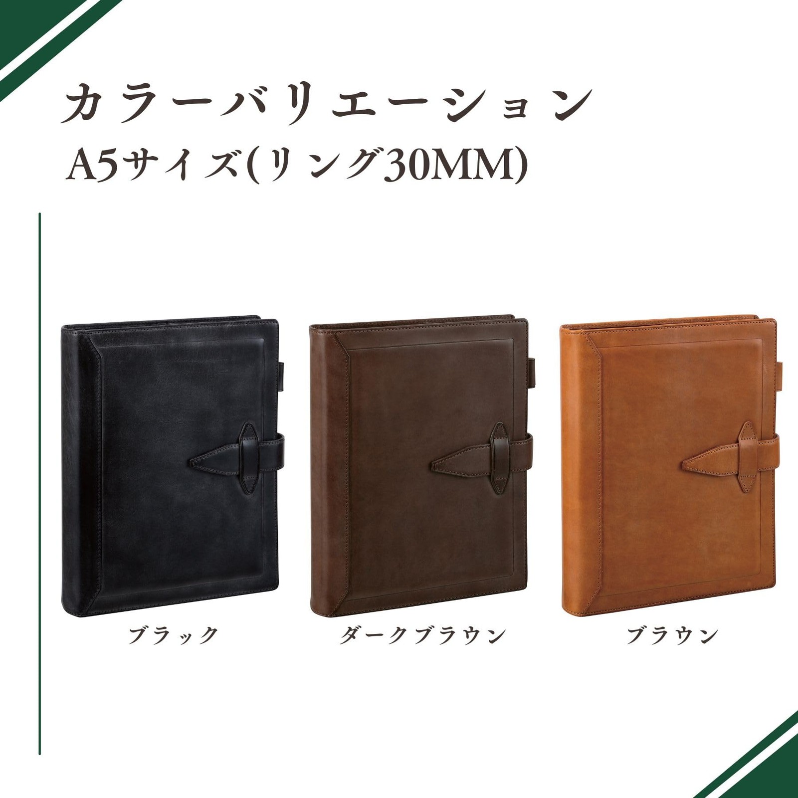 Raymay Fujii Da Vinci Grande Roroma Classic System Planner, A5 size, 30mm ring,