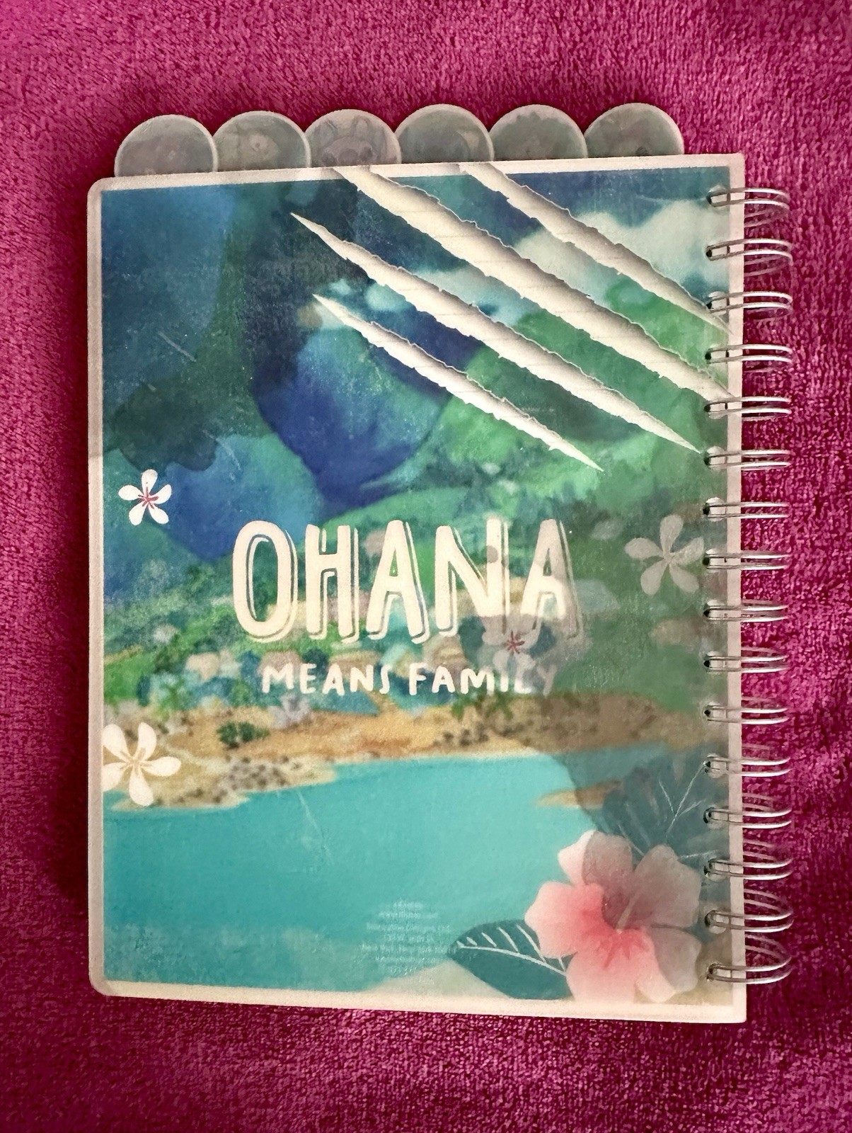 Disney Lilo & STITCH WUZ HERE Tabbed Spiral Lined Notebook Journal | 144 Pages