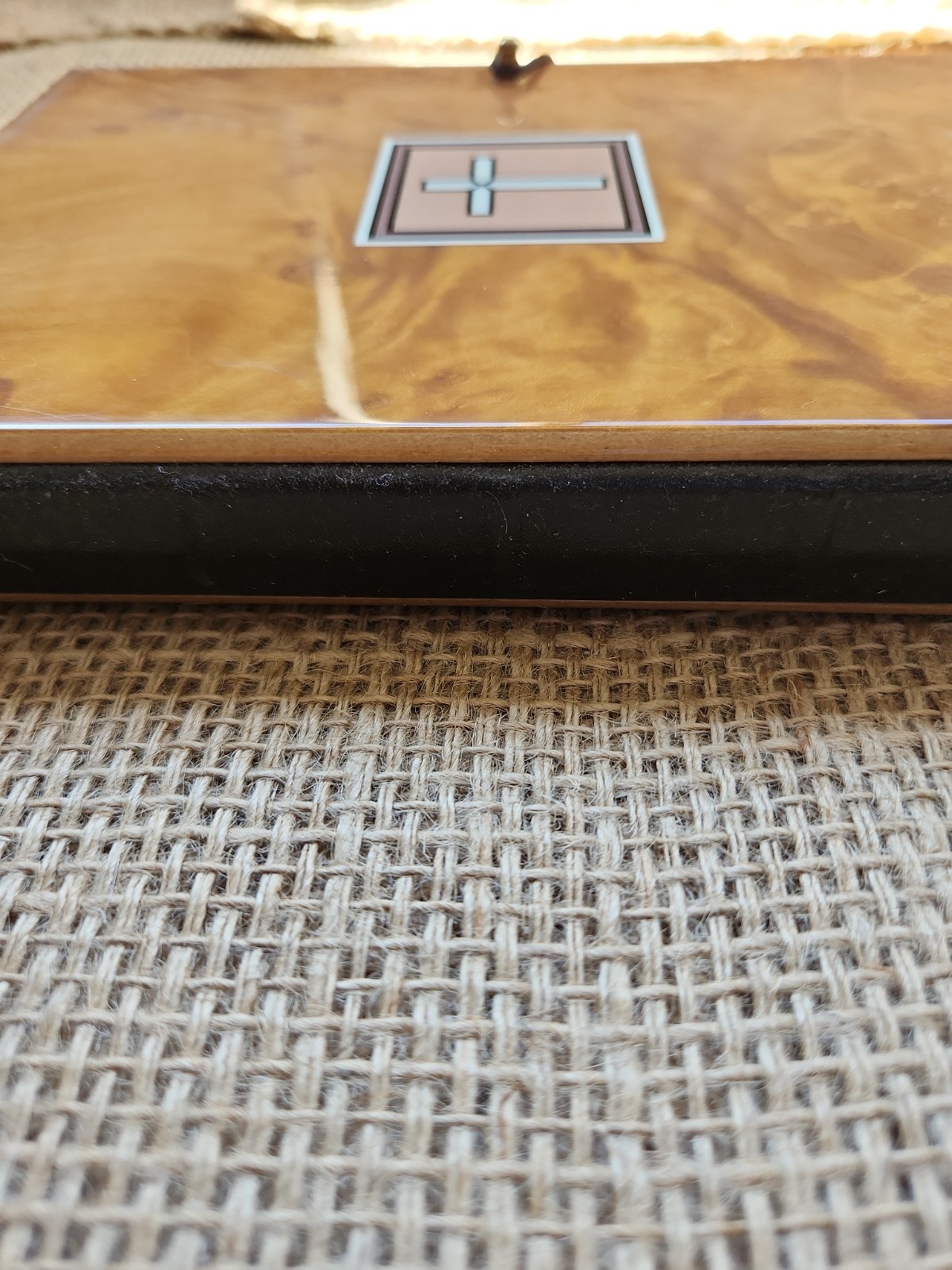 Vintage Penman Exquisite Heirloom Wood Journal Christian Gold Gild Pages- Flaws