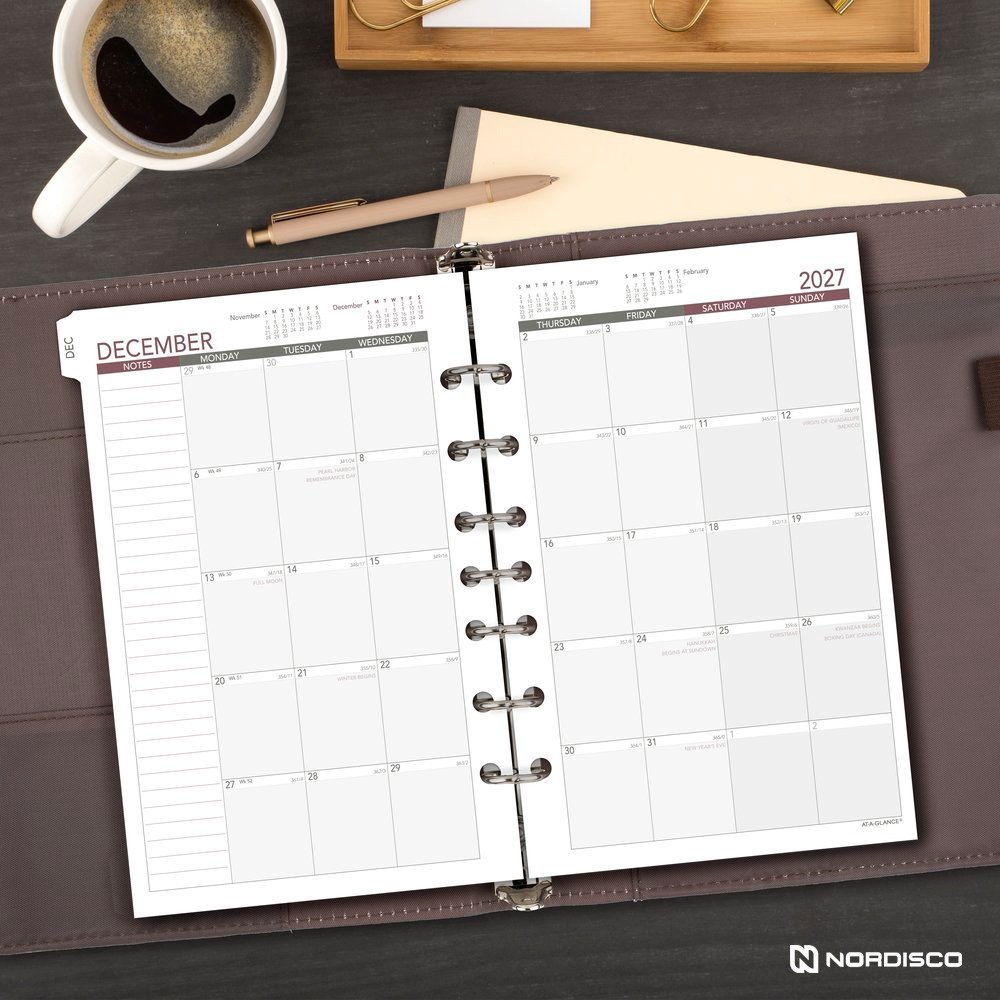 2026 At-A-Glance 061-285Y Day Runner Weekly Monthly Planner Refill, Size 4