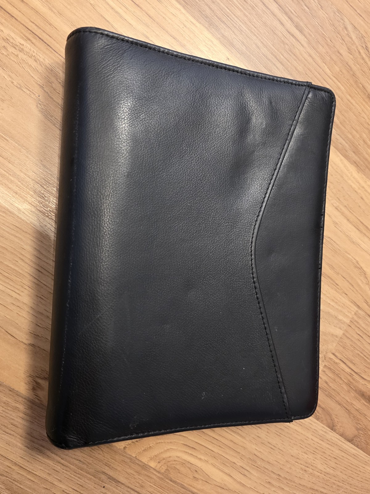 Vintage Day Runner Pro Business System 22464 Black Leather 7-Ring Binder Planner
