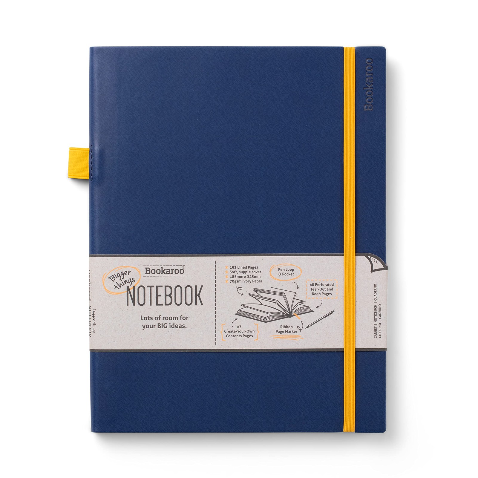 IF Bookaroo Bigger Things Notebook Journal – Navy