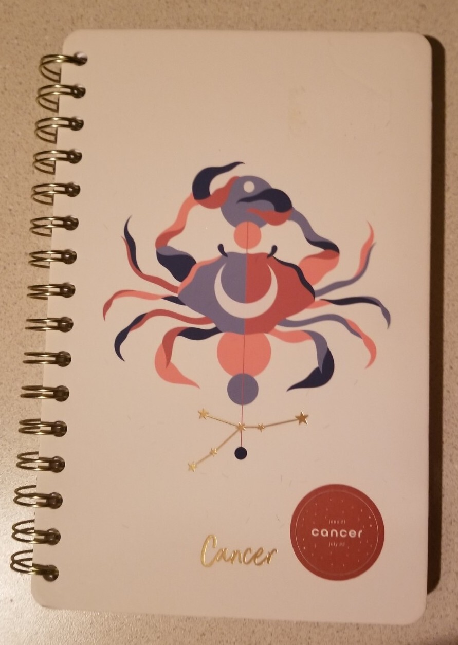 Be Rooted Zodiac (Cancer) Lined Journal Diary Book Hard Bound NEW