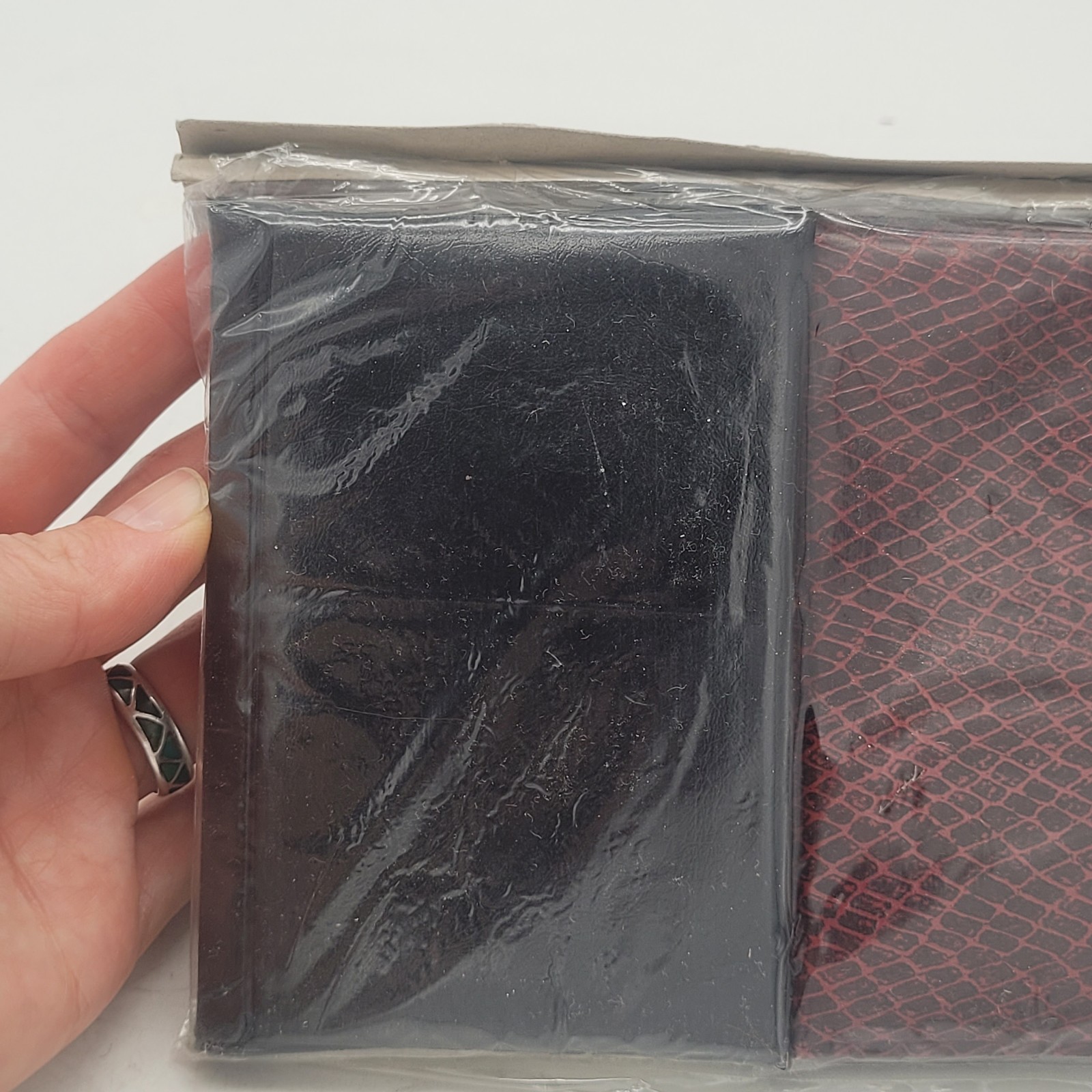 Brown Black Leather Pocket Planner Wallet Mini Organizer 3″ x 4.5″ model BS-8705