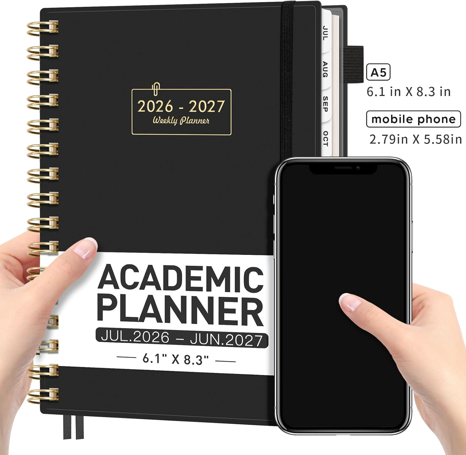 Academic Planner 2026-2027, July 2026 – June 2027, Weekly and Monthly, 5.7″ x 8.