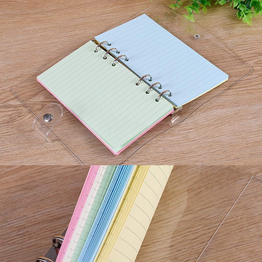 A6 Colorful 6-Hole Loose Leaf Paper Refills 50 17.2*9.5cm, Assorted Color