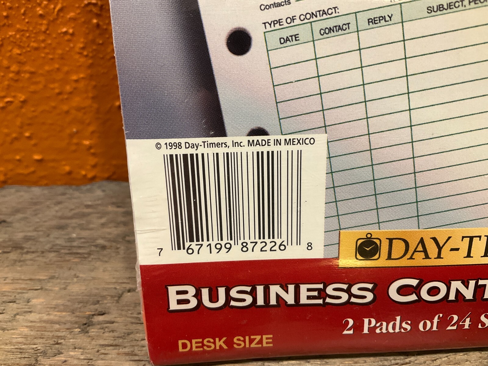 1994 DAY-TIMER 5.5″ x 8.5″ Contact Pages Refill Sheets 87226 7 Rings 2 Pads