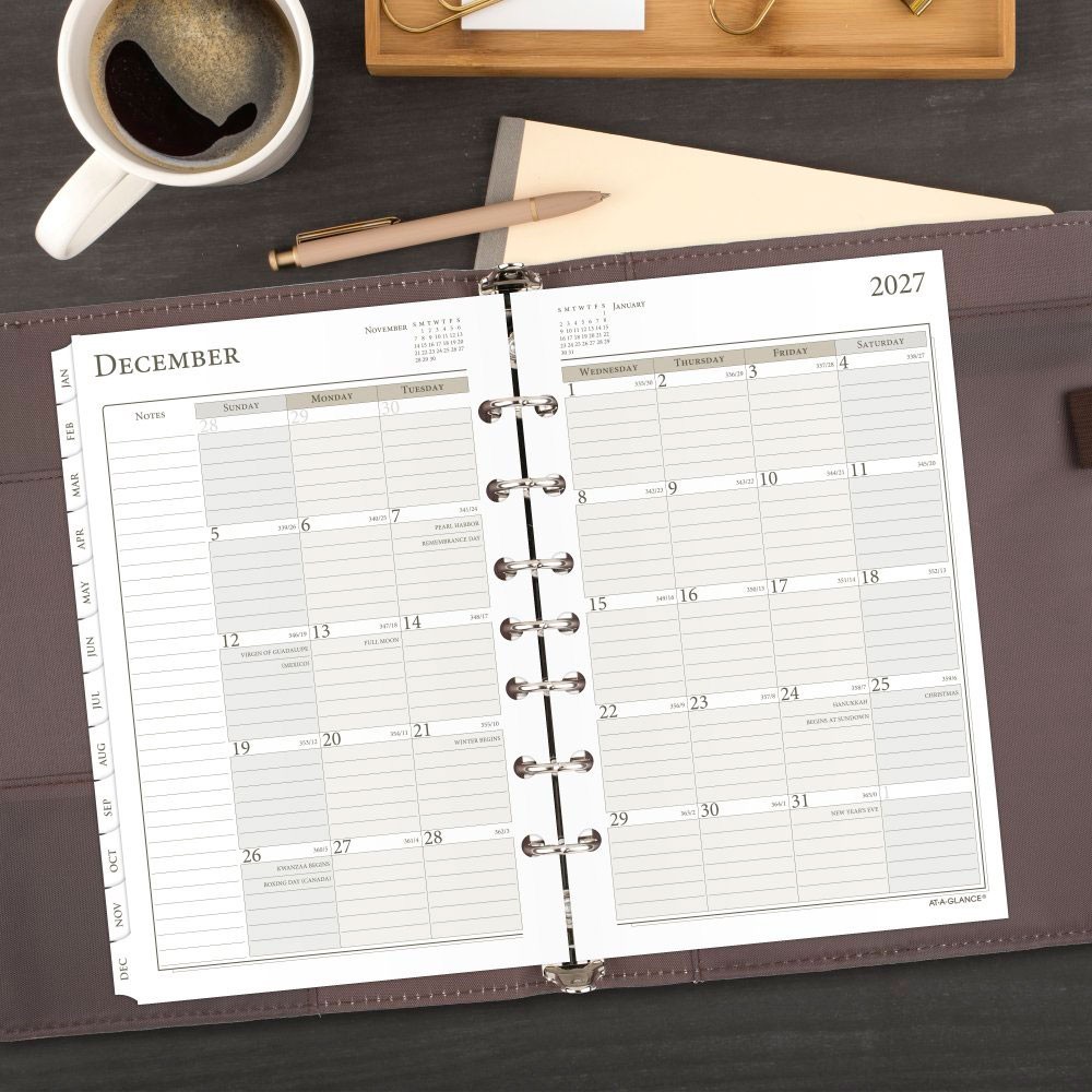 At-A-Glance 2027 481-285Y Weekly Monthly Planner Refill, Size 4, 5-1/2 x 8-1/2″