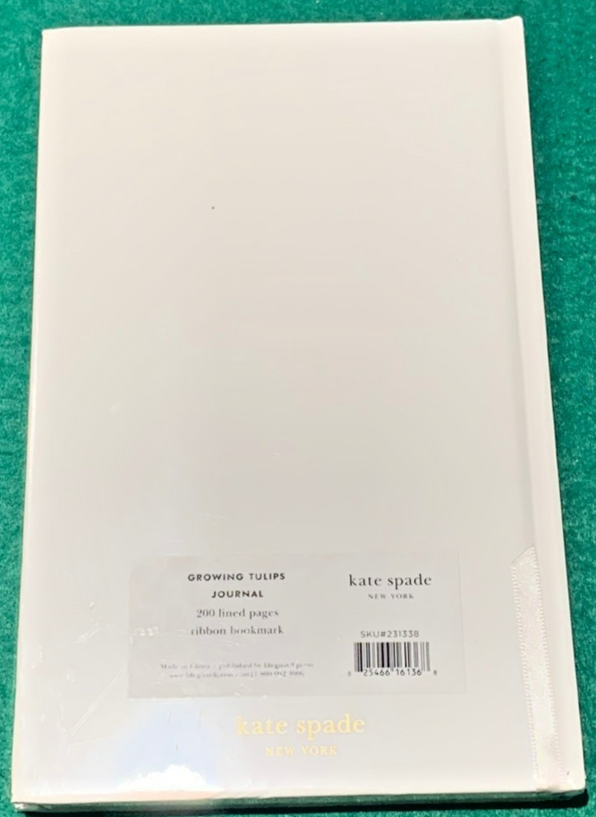 Kate Spade Journal Growing Tulips The Adventure Starts Now 200 Lines Pages New