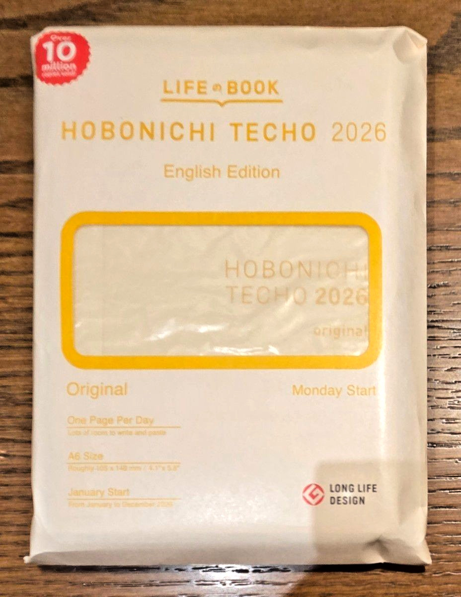Hobonichi Techo 2026 original A6 Size Book Planner English Version