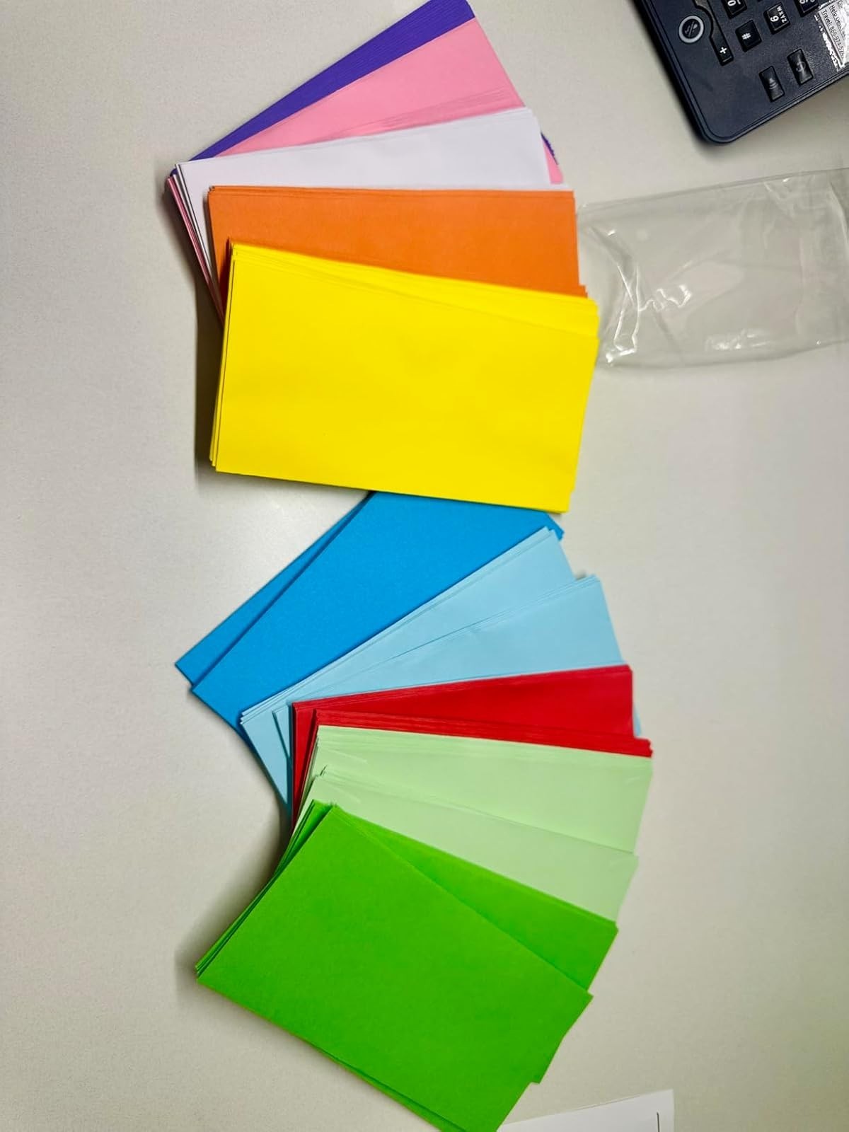 Colorful Cash Envelopes 120 Pack 3.5 X 6.5 Inch Money Envelopes for Cash