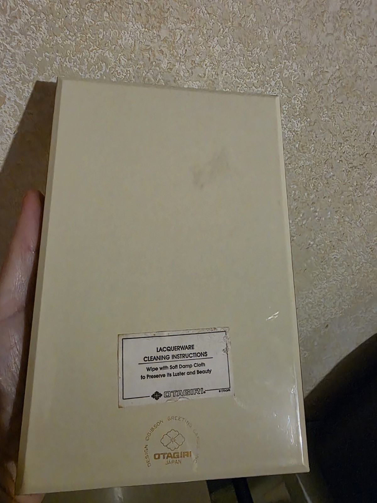 Vintage Otagiri Japan Lacquerware Address Book Hummingbird & Florals
