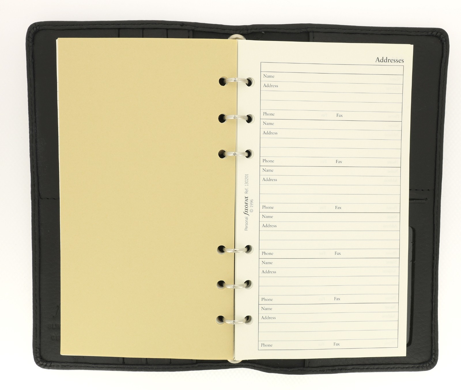 Never Used Circa 1996 Filofax Slimline Richmond Genuine Leather Organizer