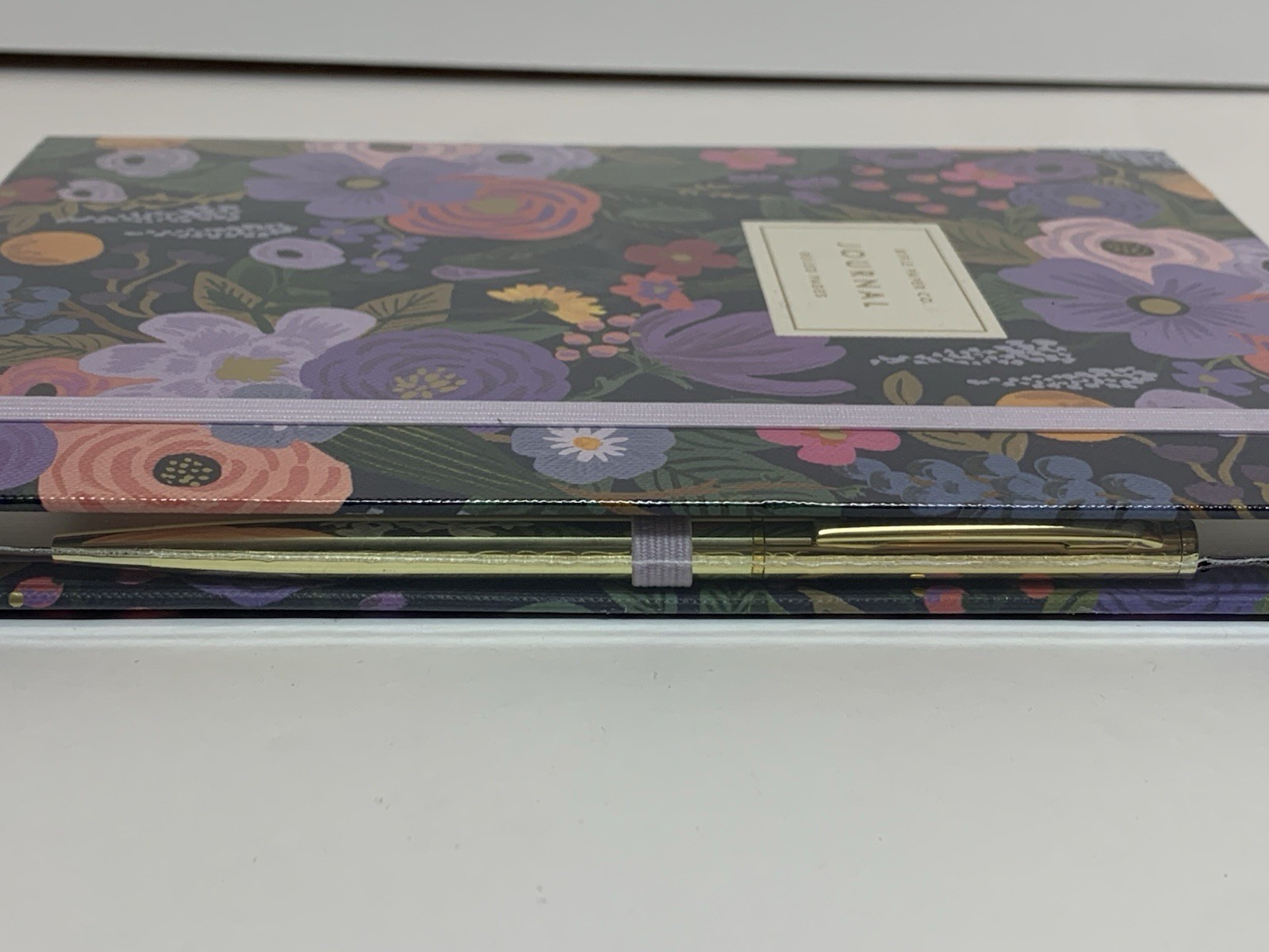 Rifle Paper Co. Floral HC Journal Garden Party Violet w/Gold Ballpoint Pen NEW