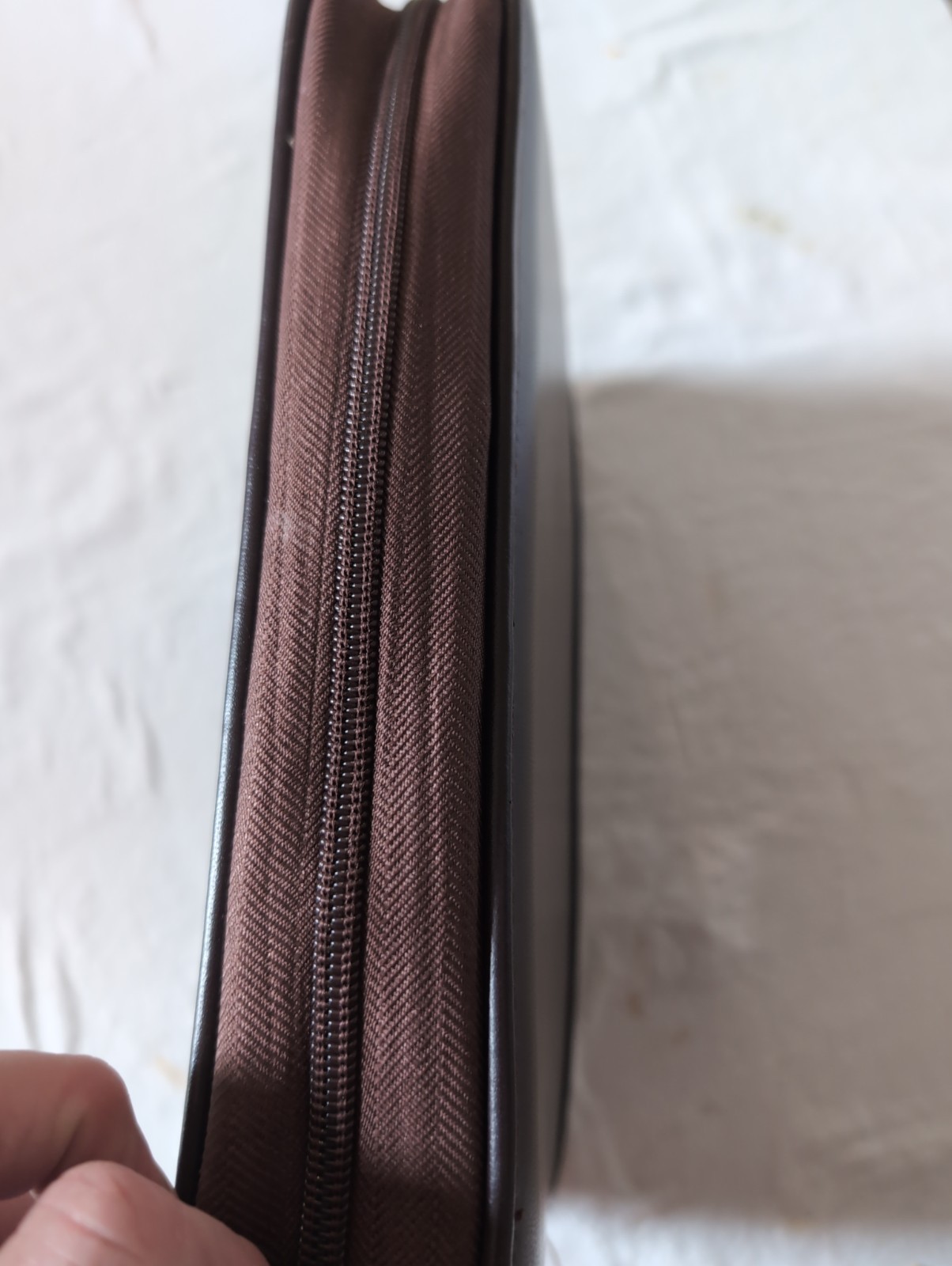 Franklin Covey Burgundy Leather Planner Organizer Binder 7 Ring Zip Around