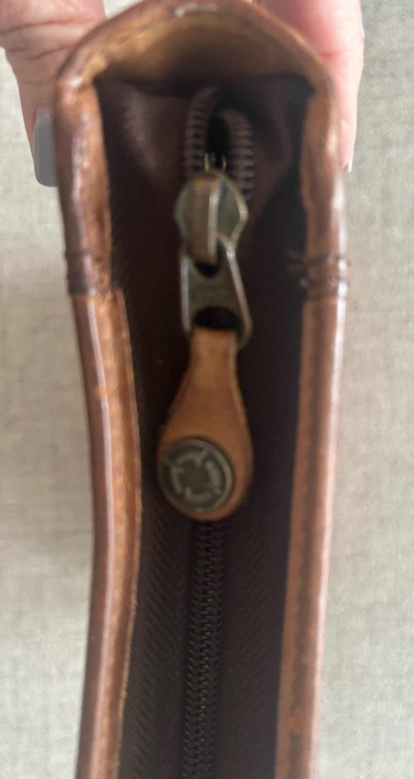 Vtg Franklin Covey Leather Planner 8×10 Zipper