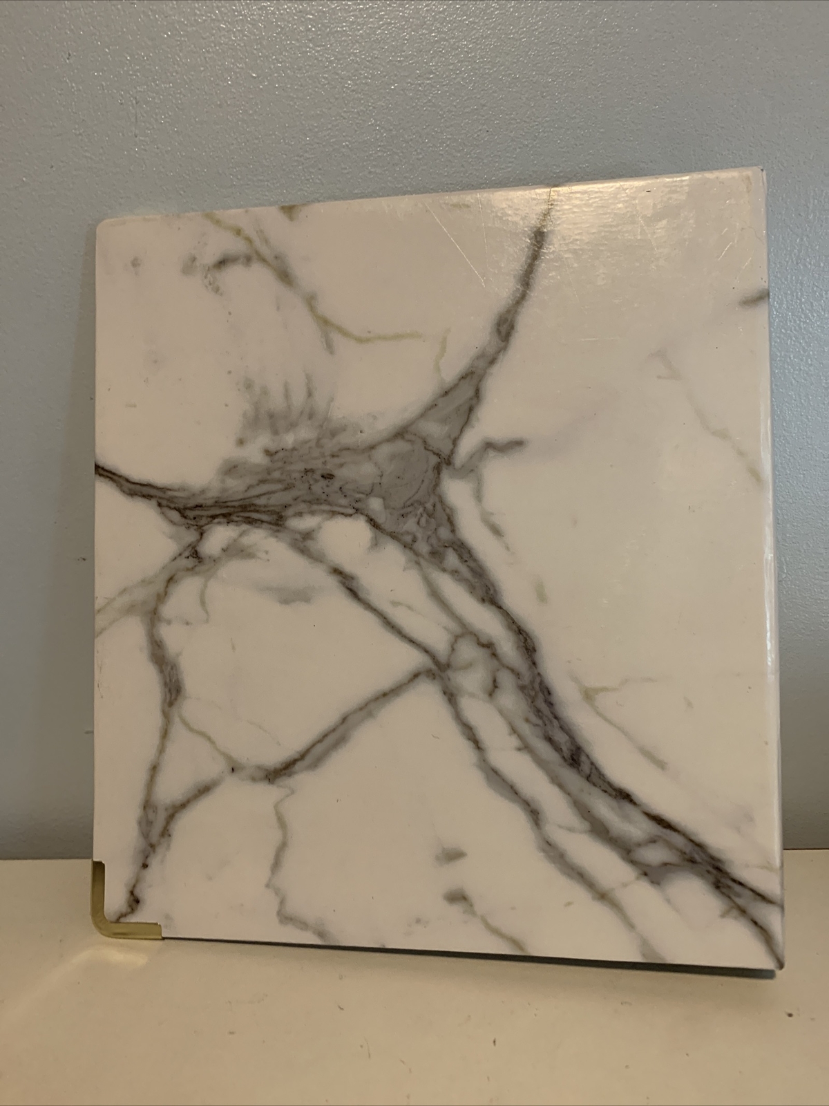 russell+hazel Signature Marble Patent 3-Ring Binder 10.75” x 12”