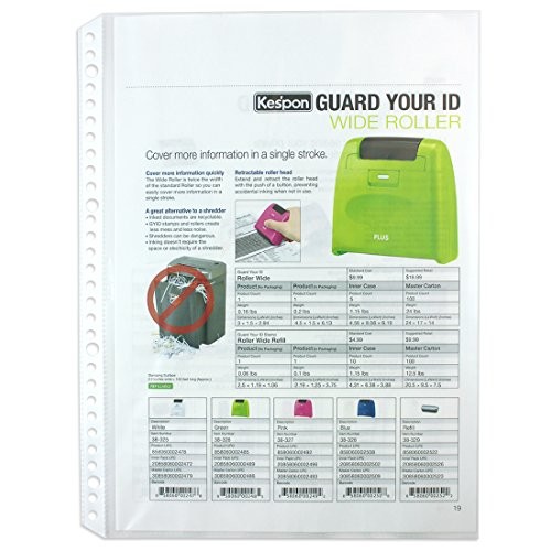 PLUS Refill A4 1 Pocket 100 Sheets RE-161TA 87-600